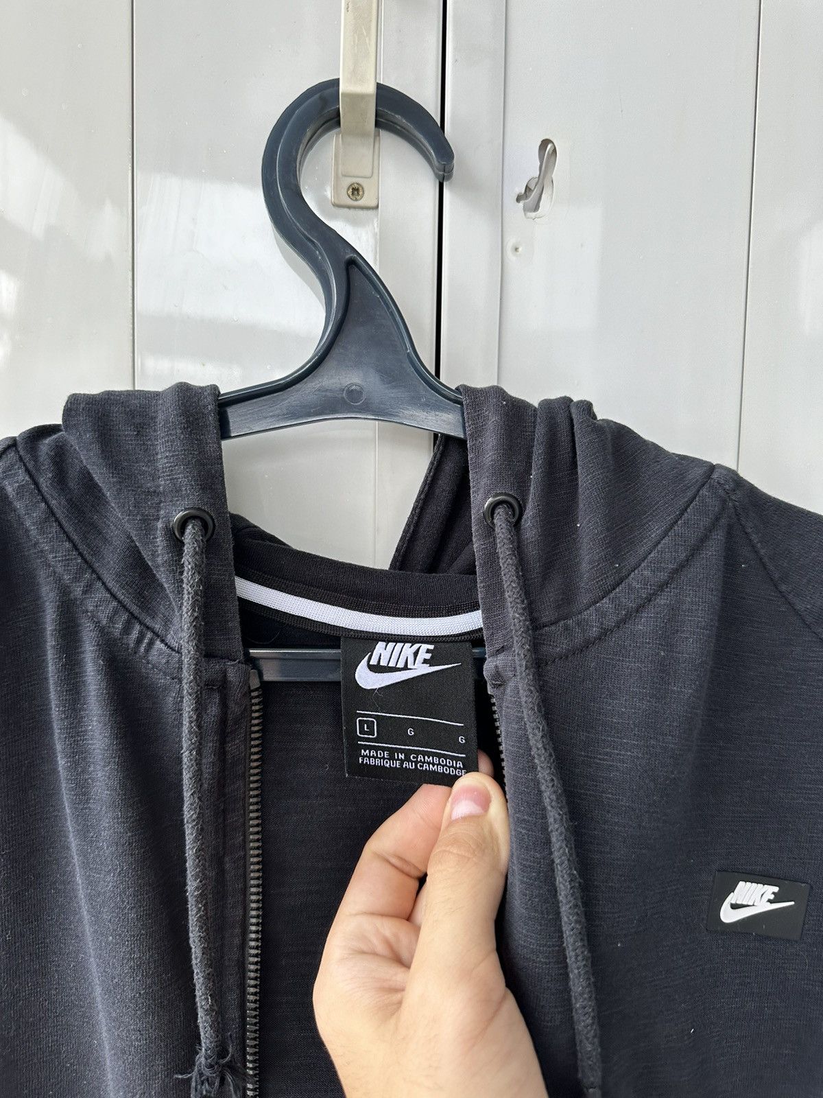 Nike × Vintage Vintage Nike Zip Hoodies Logo Size US L / EU 52-54 / 3 - 16 Thumbnail