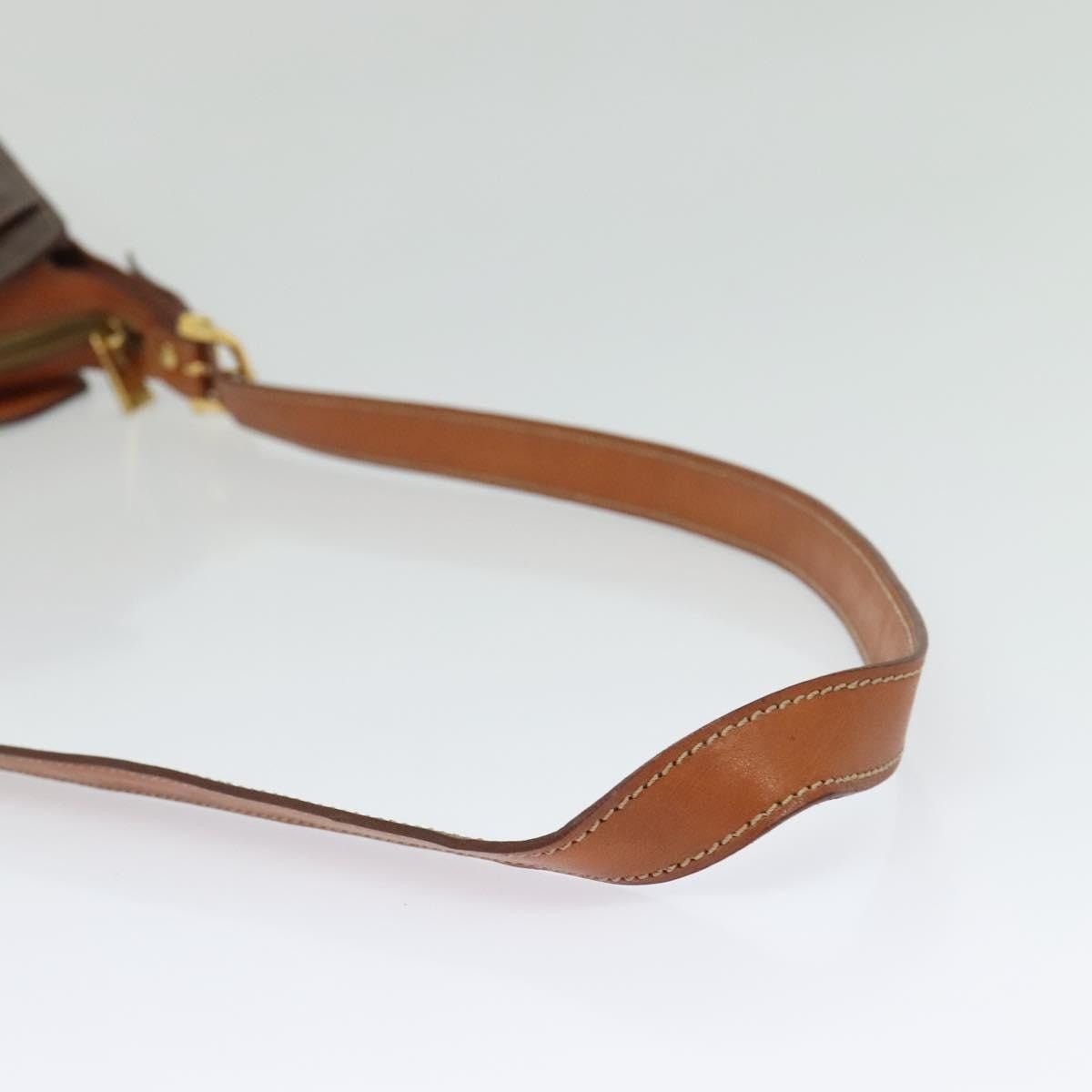 Celine CELINE Macadam Canvas Shoulder Bag Pvc Leather Brown Gold Size ONE SIZE - 7 Thumbnail