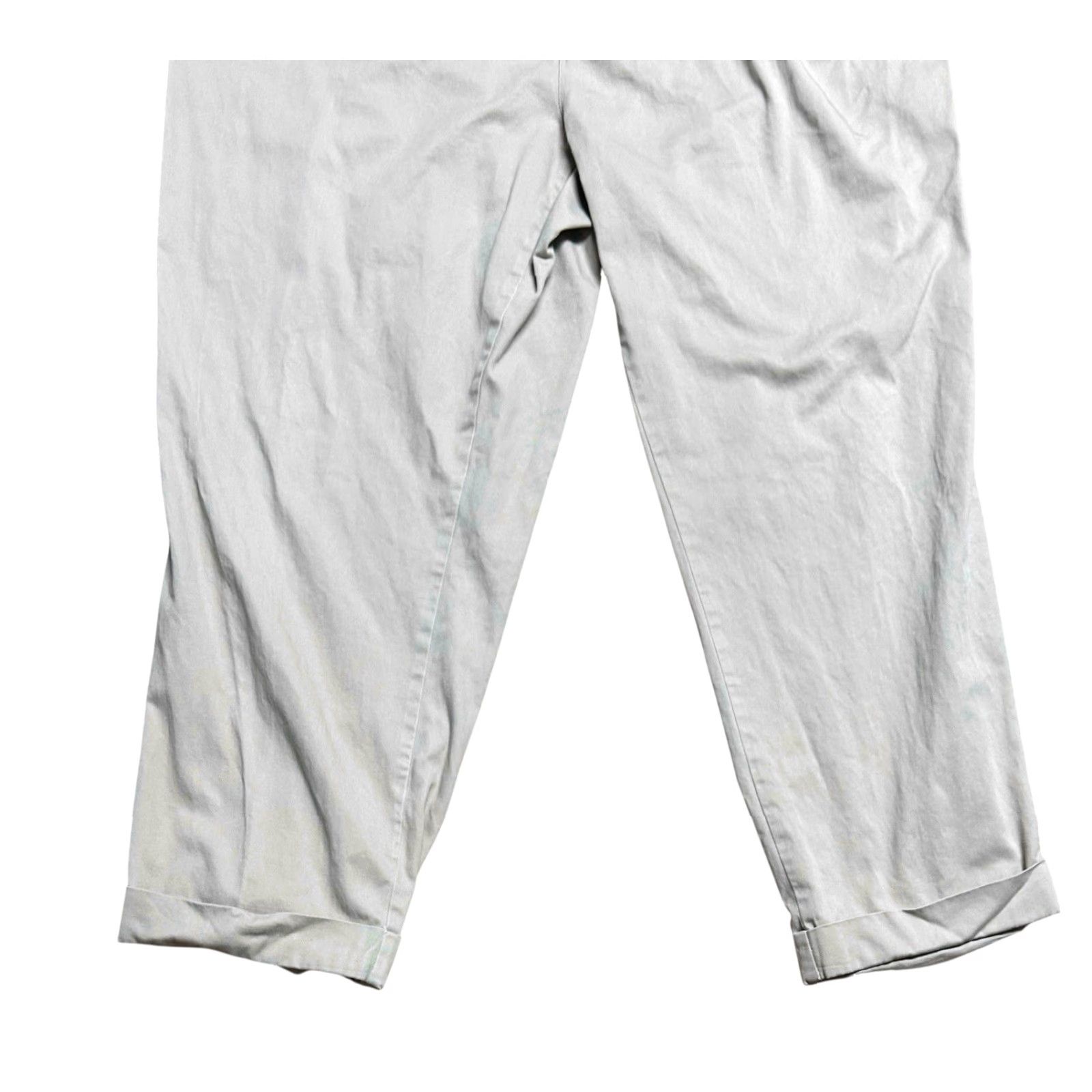 Ralph Lauren Chaps Ralph Lauren Trousers Mens 40x32 Brown Khaki Pleated Pants Vintage Gray 90s City Preppy Straight Size US 40 / EU 56 - 5 Thumbnail