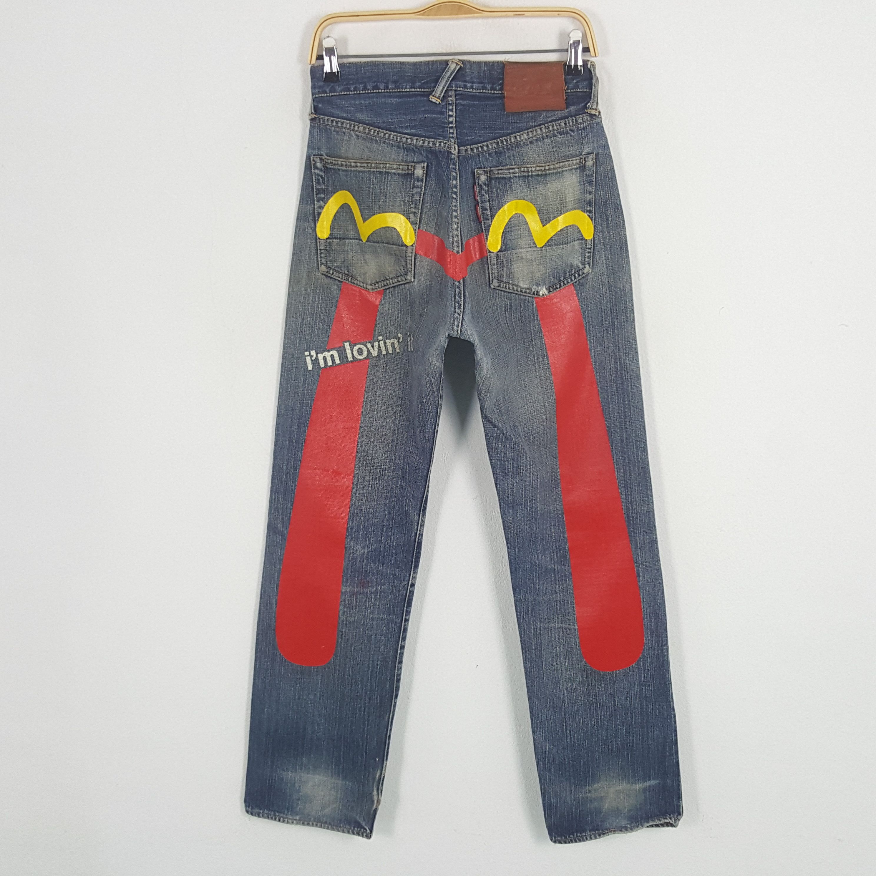 Evisu × Japanese Brand × Vintage Evisu x McDonalds Denim Jeans I'm