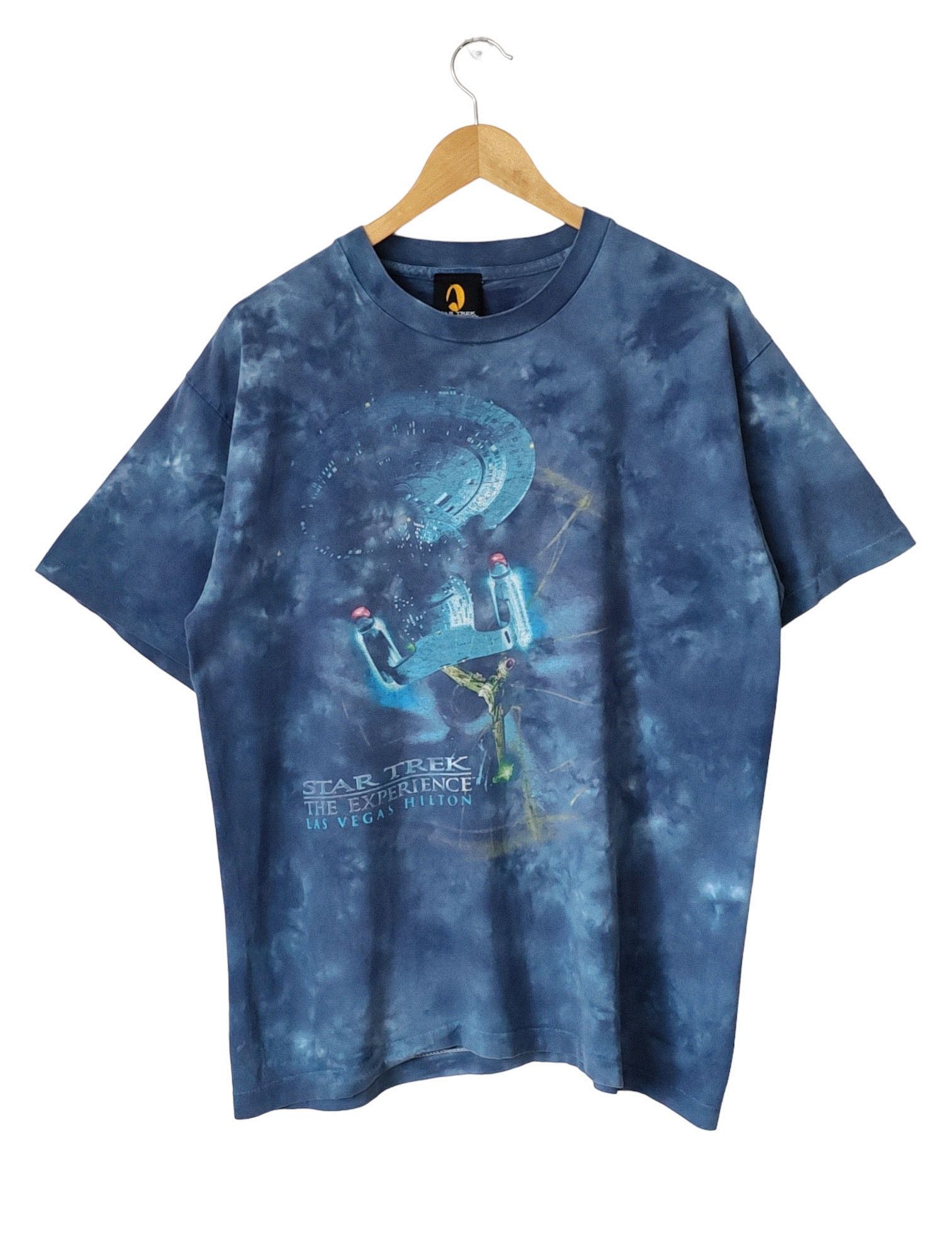 Vintage Star Trek Experience Tie Dye 90s Las Vegas Hilton VTG Tshirt Size US L / EU 52-54 / 3 - 1 Thumbnail