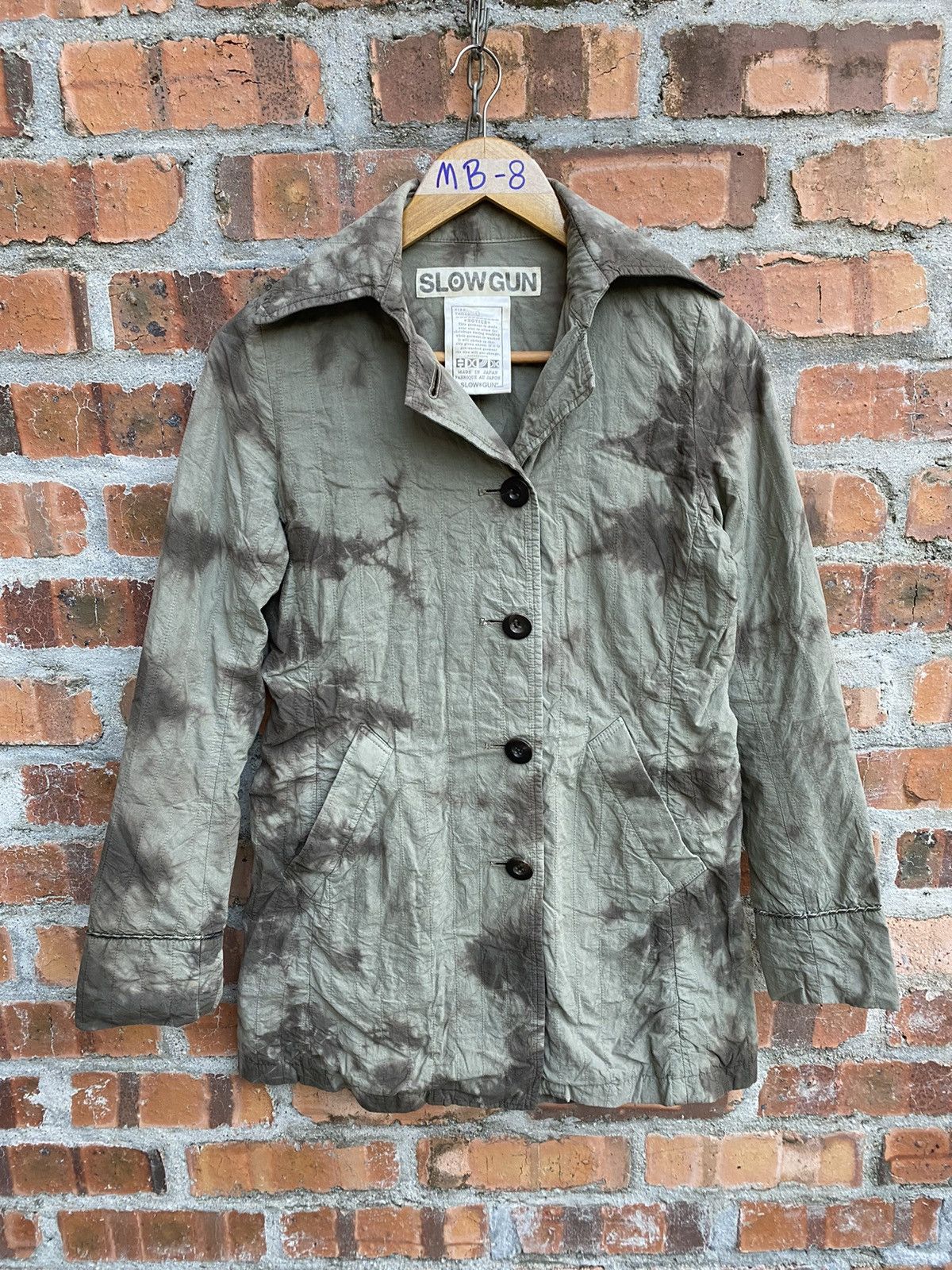 Issey Miyake 2000s Slow Gun Japan Marble Long Jacket Size S / US 4 / IT 40 - 2 Thumbnail