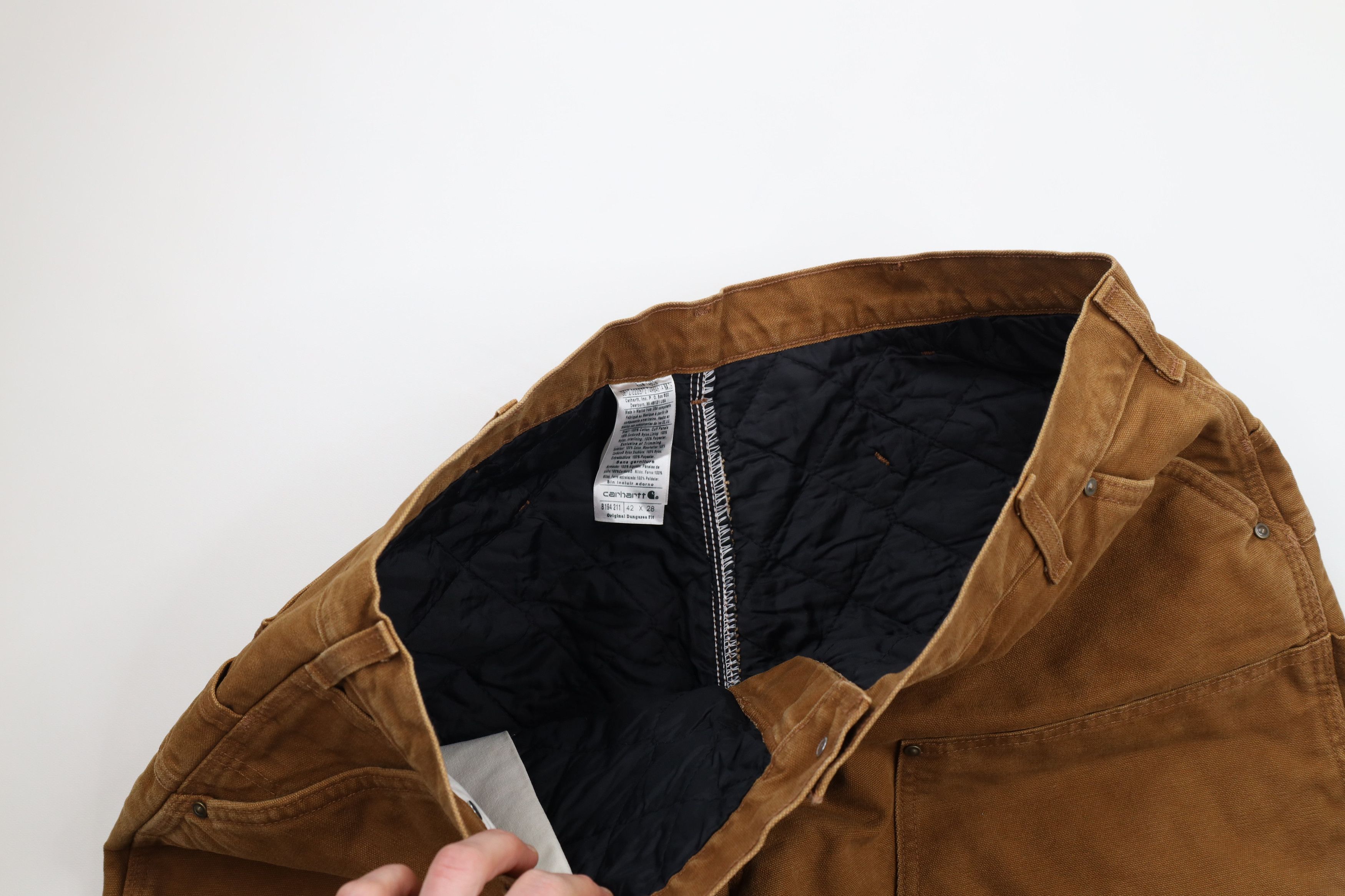 Carhartt Vintage Carhartt Lined Double Knee Wide Leg Pants Brown Size US 42 / EU 58 - 7 Thumbnail
