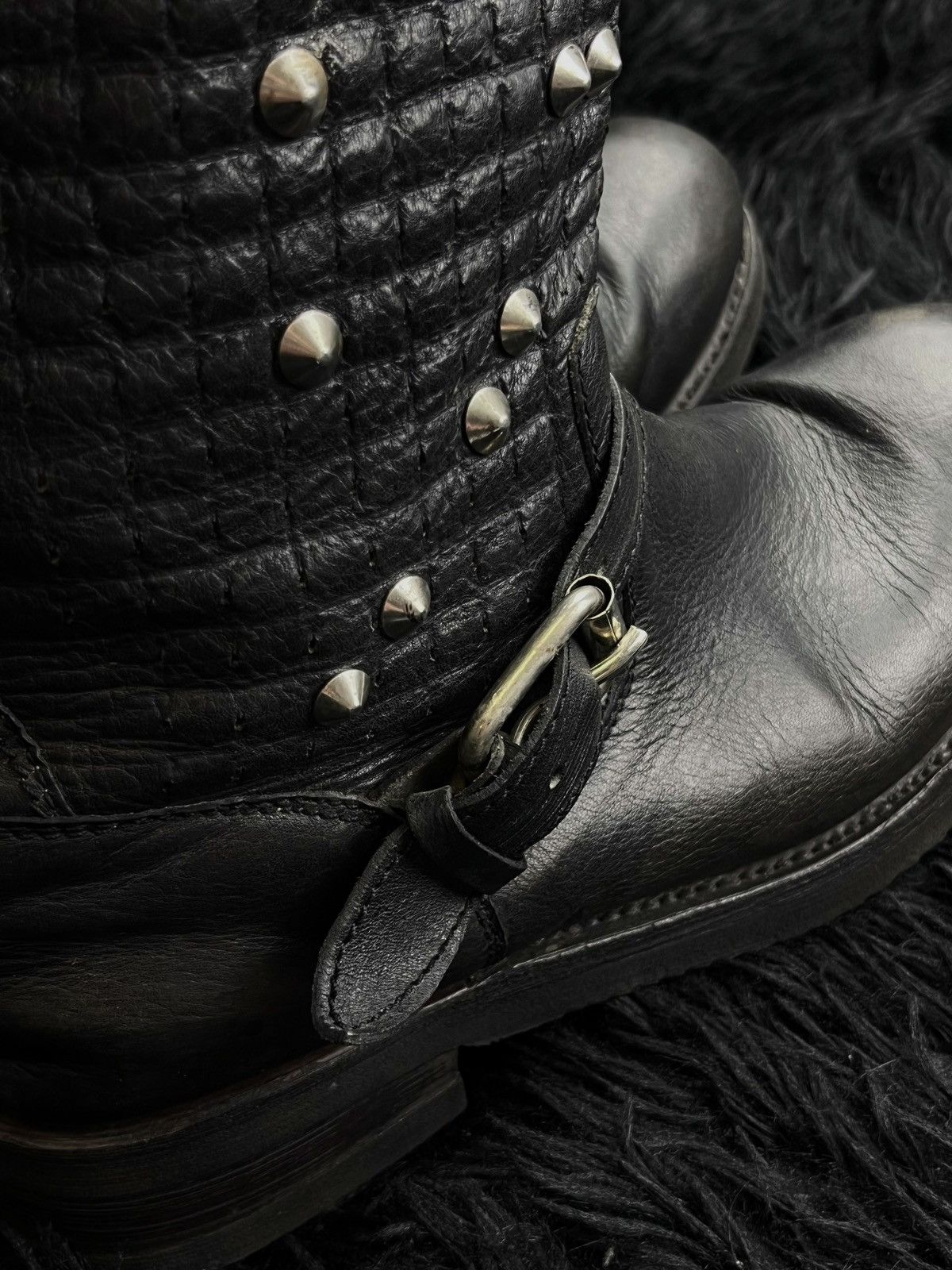 ASH ASH Archive Avant Garde Biker Leather Boots Size US 8 / EU 41 - 8 Thumbnail