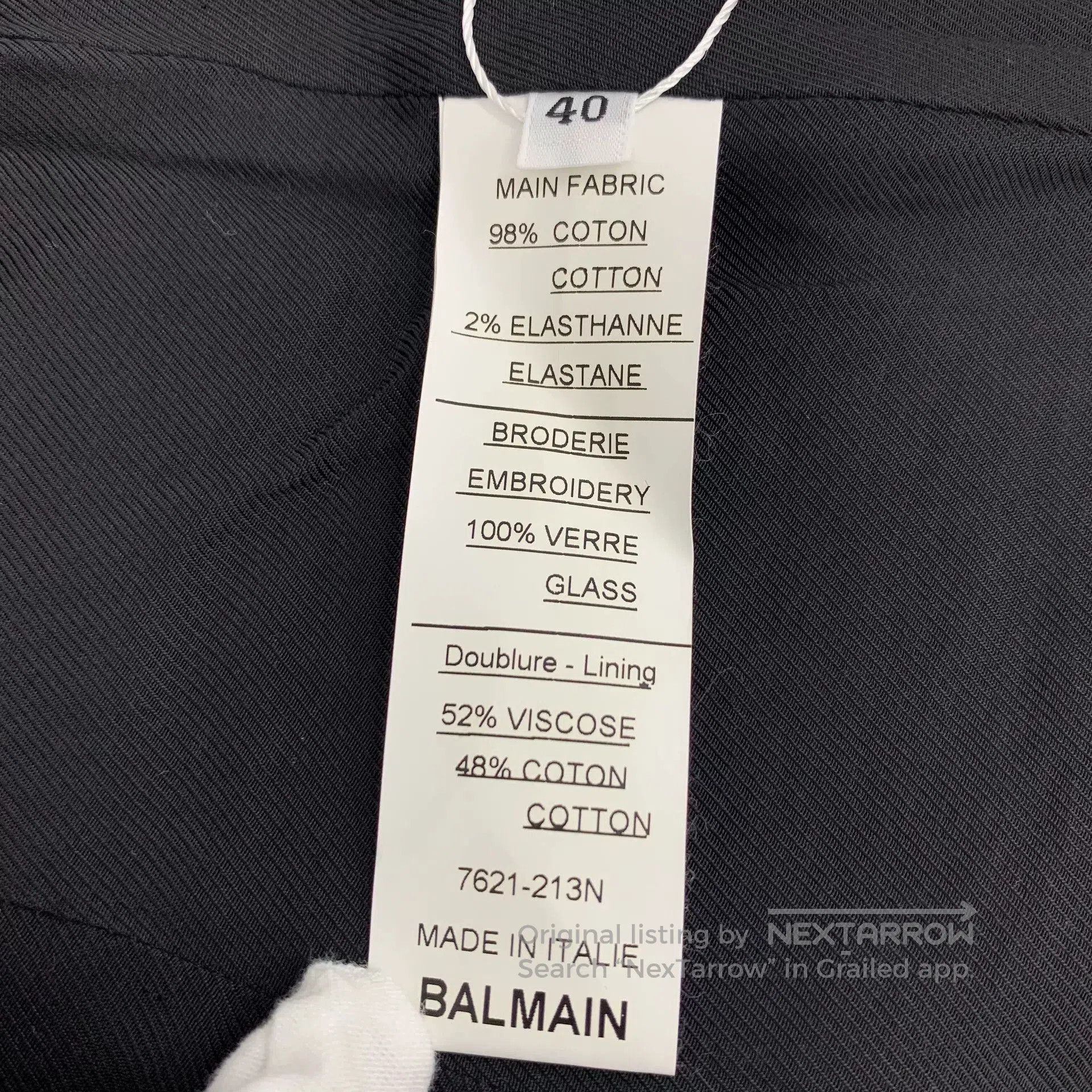 Balmain balmain black checkered v. Size US M / EU 48-50 / 2 - 6 Thumbnail