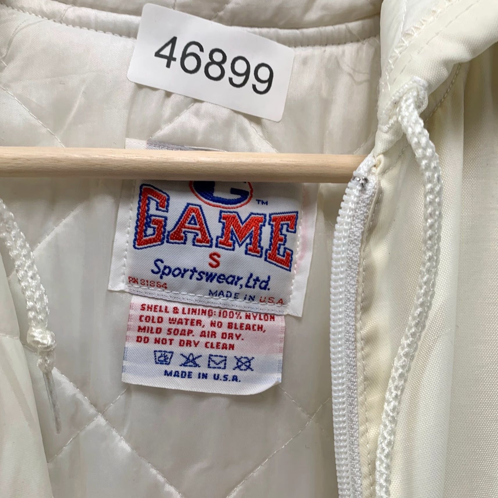 Vintage VINTAGE Game Jacket Mens Small Hooded Satin Pullover USA Red White 80s 90s Sportswear Size US S / EU 44-46 / 1 - 3 Thumbnail