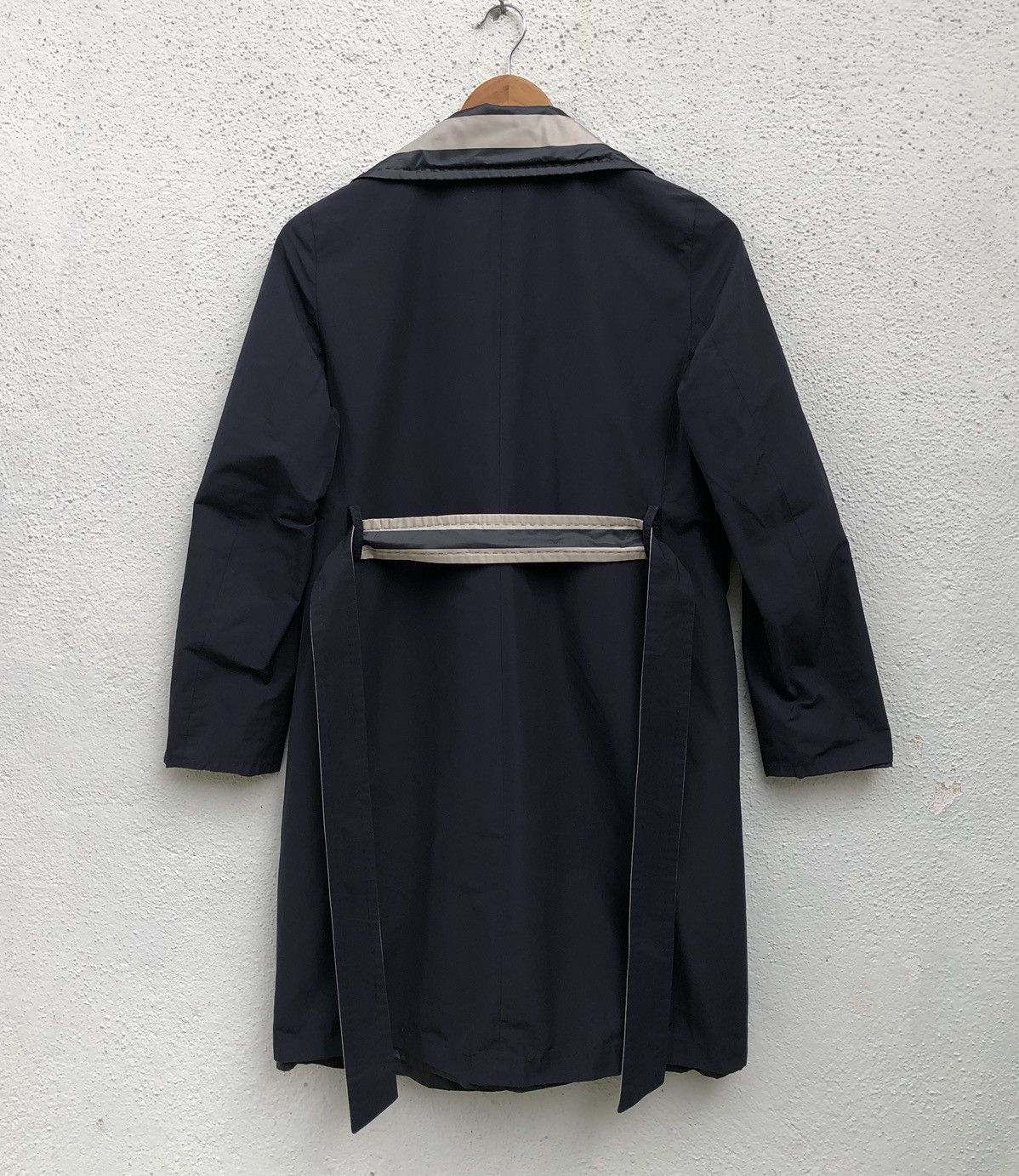 Max Mara MaxMara / Reversible Nylon Coat, Navy, Dark Blue Jacket Size S / US 4 / IT 40 - 3 Thumbnail