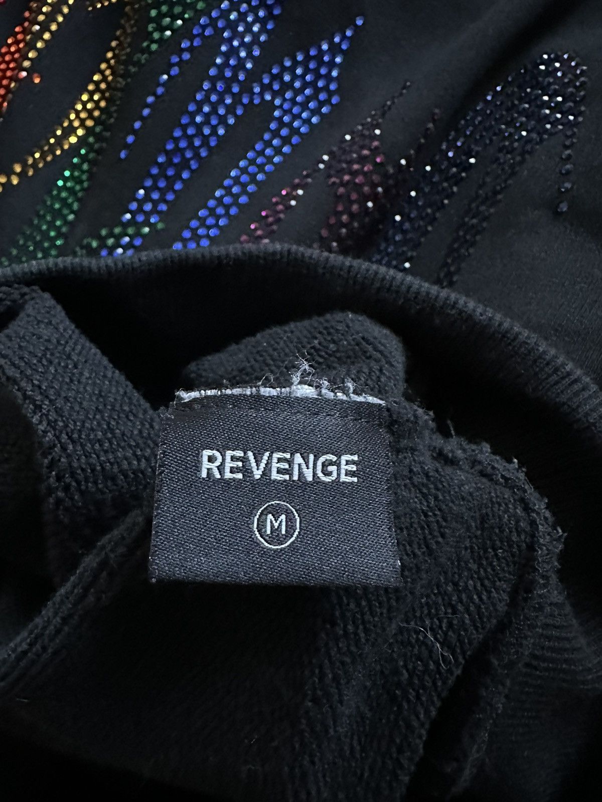 Revenge Rainbow Rhinestone Hoodie Size US M / EU 48-50 / 2 - 4 Thumbnail
