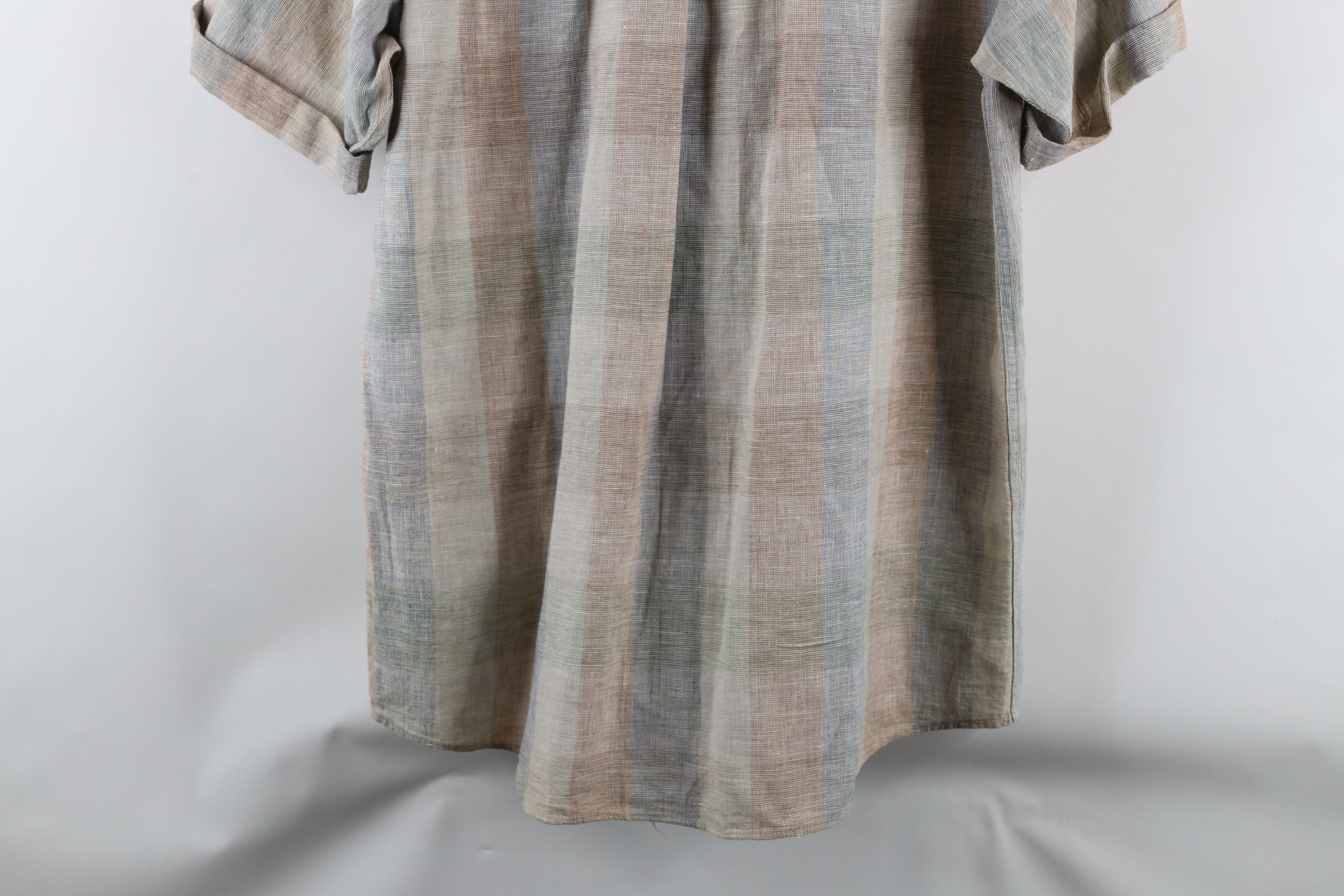 Vintage Vintage 90s Streetwear Pastel Linen Blend Button Down Shirt Size US M / EU 48-50 / 2 - 11 Thumbnail