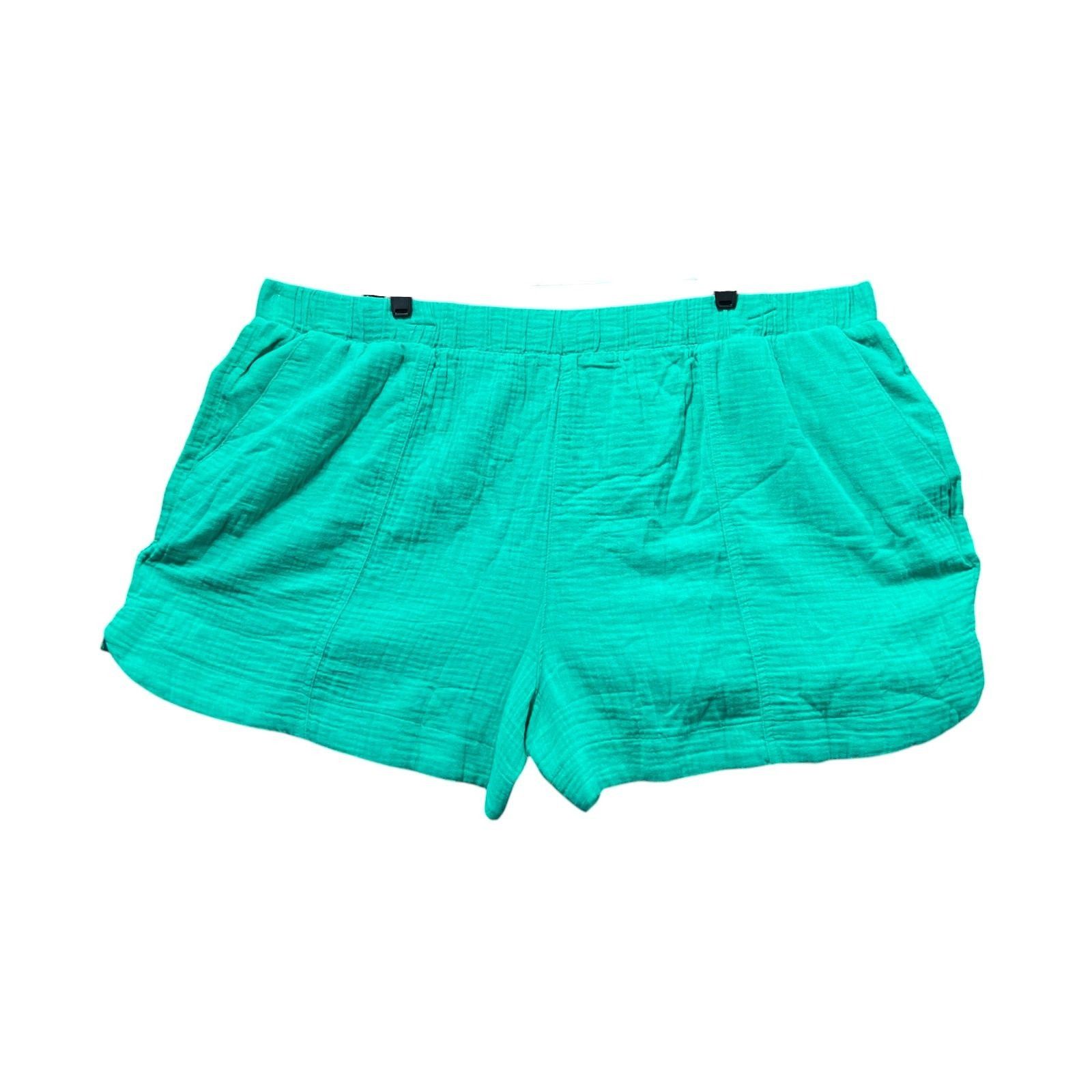 Other Universal Thread - Women's High-Rise Pull-On Short - Green - Size 42" / US 20 - 1 Thumbnail