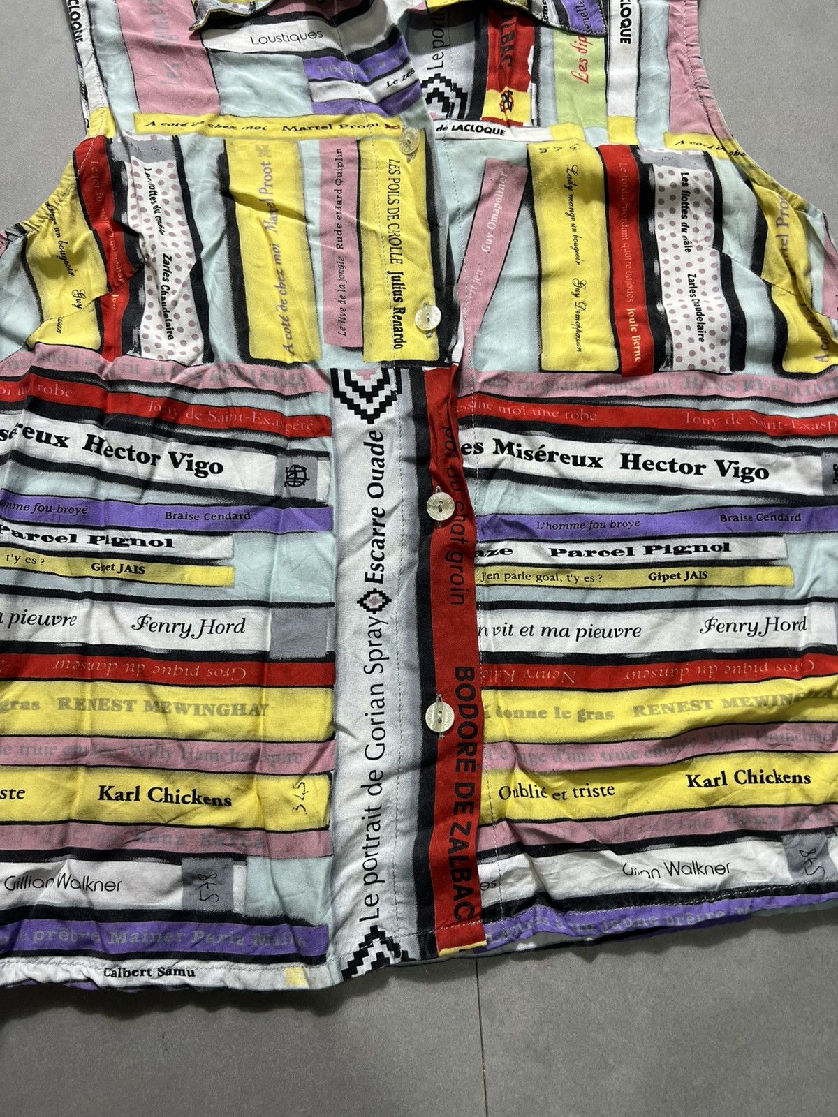 Jean Paul Gaultier Jean Paul Gaultier - Bookshelf Buttoned Top Size M / US 6-8 / IT 42-44 - 3 Thumbnail