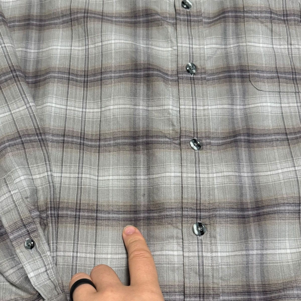 Other Horny Toad Plaid Gray Cotton Long Sleeve Button Shirt XL Size US XL / EU 56 / 4 - 3 Thumbnail