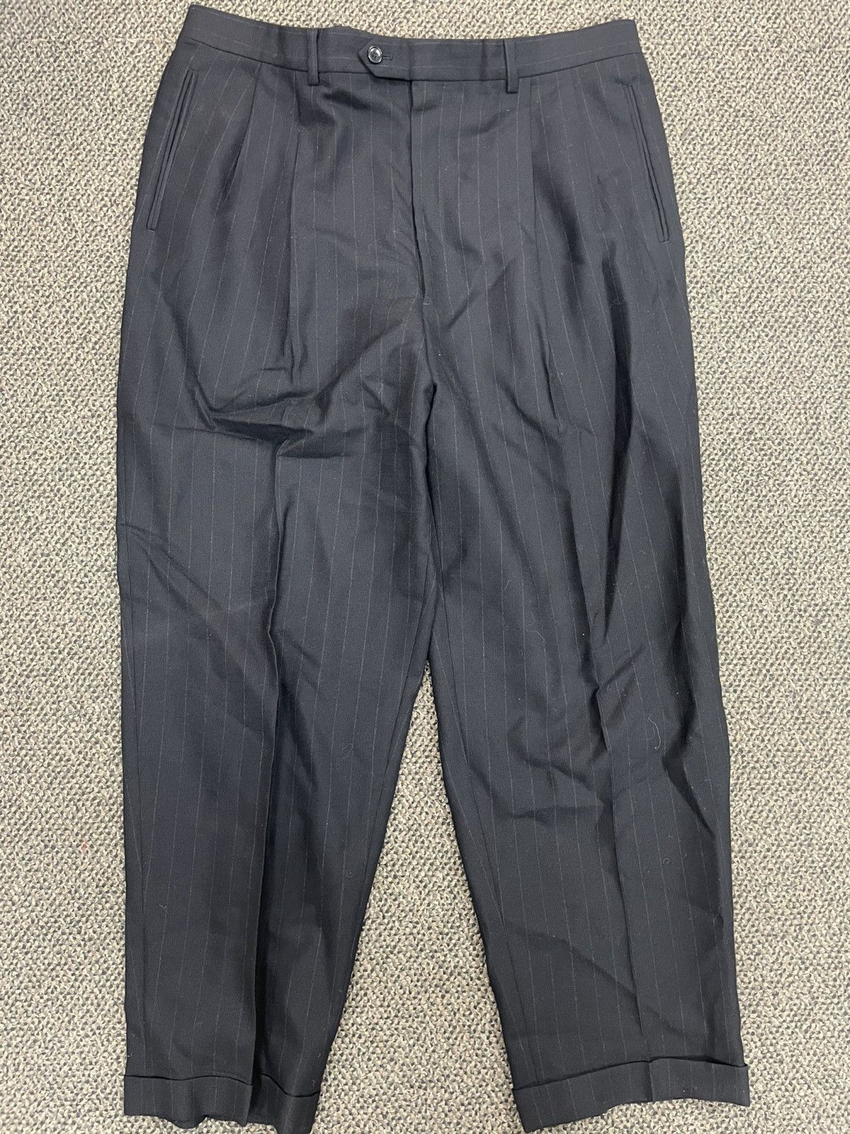 Giorgio Armani × Vintage Pinstripe Wool Suit Size 46R - 10 Thumbnail