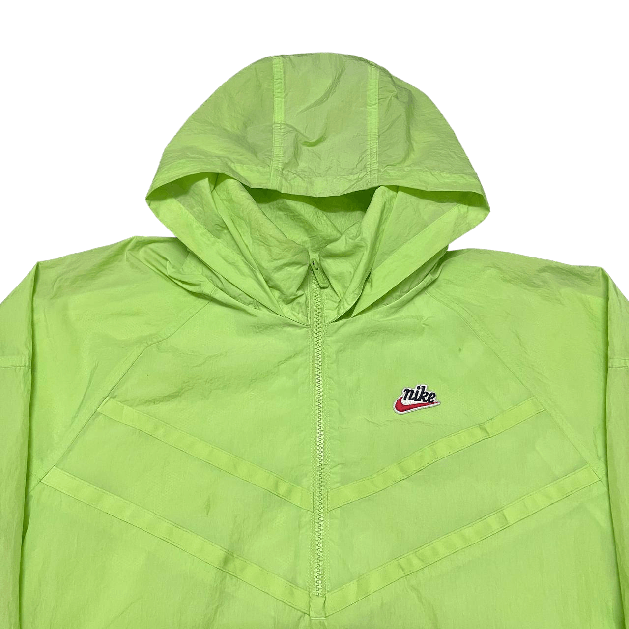 Nike Vintage Nike Mini Swoosh Hooded Jacket Nylon Size US M / EU 48-50 / 2 - 2 Thumbnail