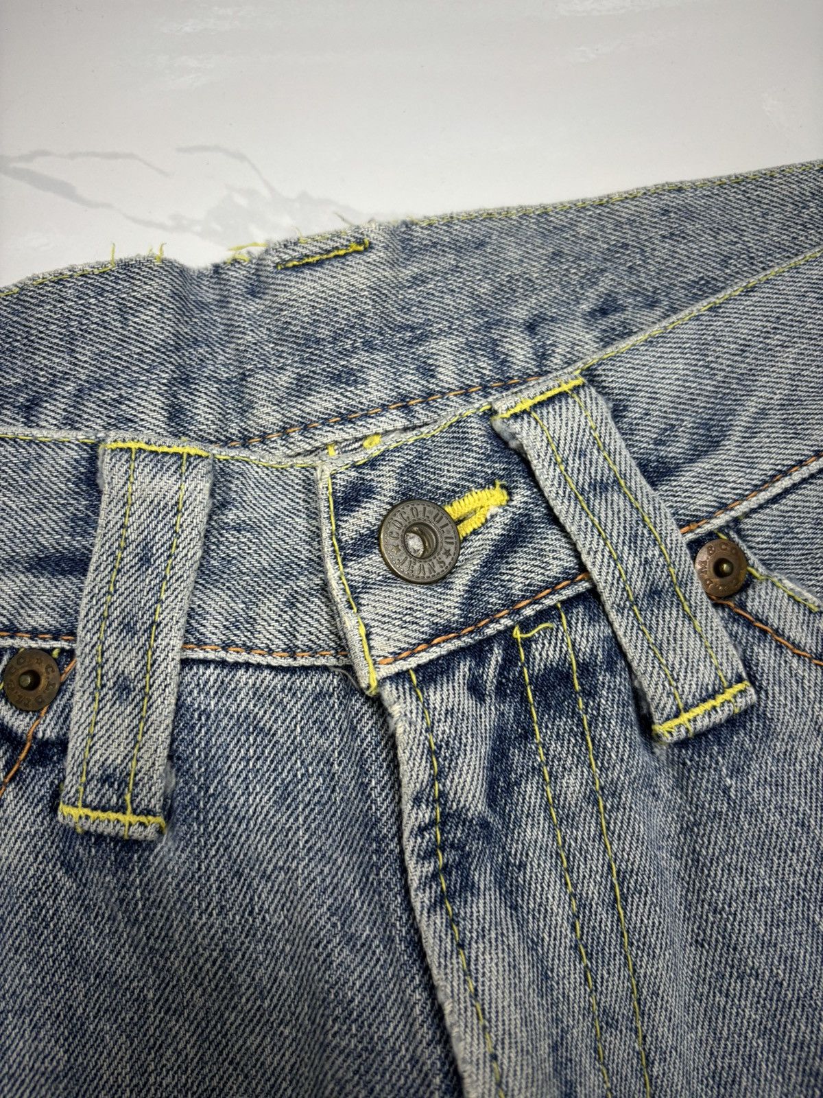 Acne Studios COCOLULU THRASHED DISTRESSED DENIM JEANS Size US 31 - 9 Thumbnail