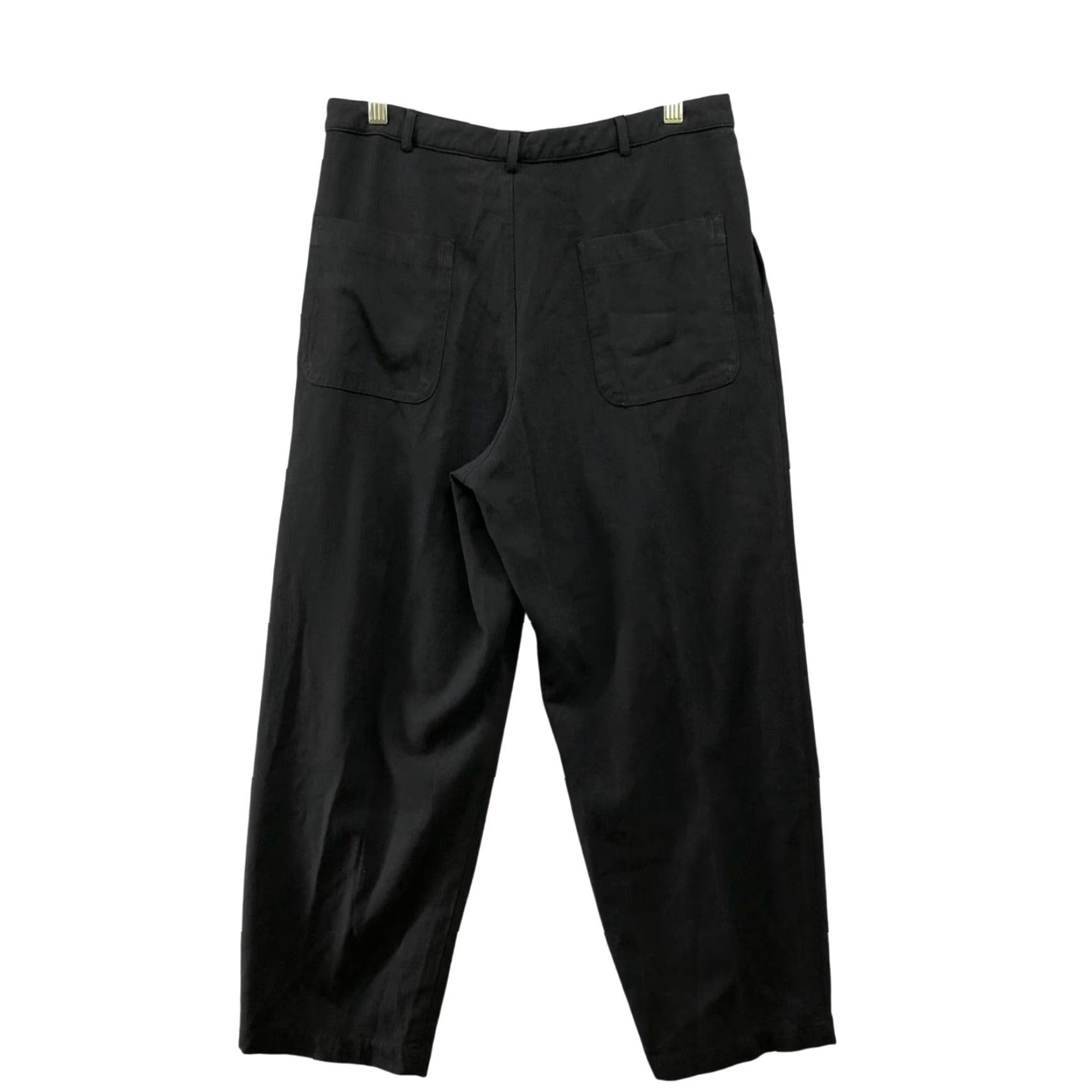 Topshop Topshop Dress Pants Womens Size 8 Black High Waisted Pleated Front Wide-Leg Slacks Size 30" / US 8 / IT 44 - 2 Thumbnail
