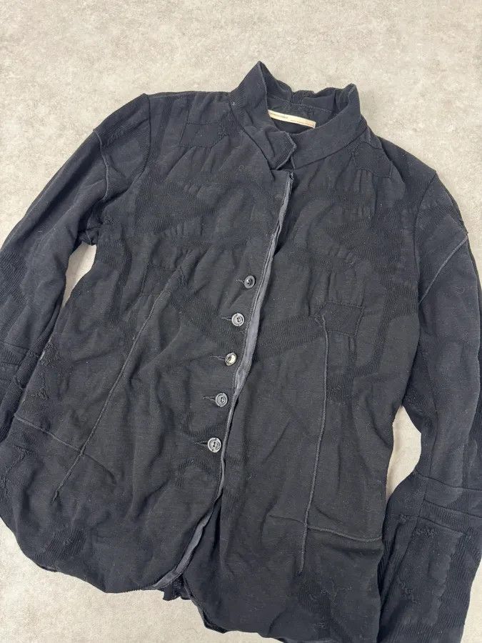 Marithe + Francois Girbaud 2000s Marithé + François Girbaud Abstract Black Jacket Size M / US 6-8 / IT 42-44 - 6 Thumbnail