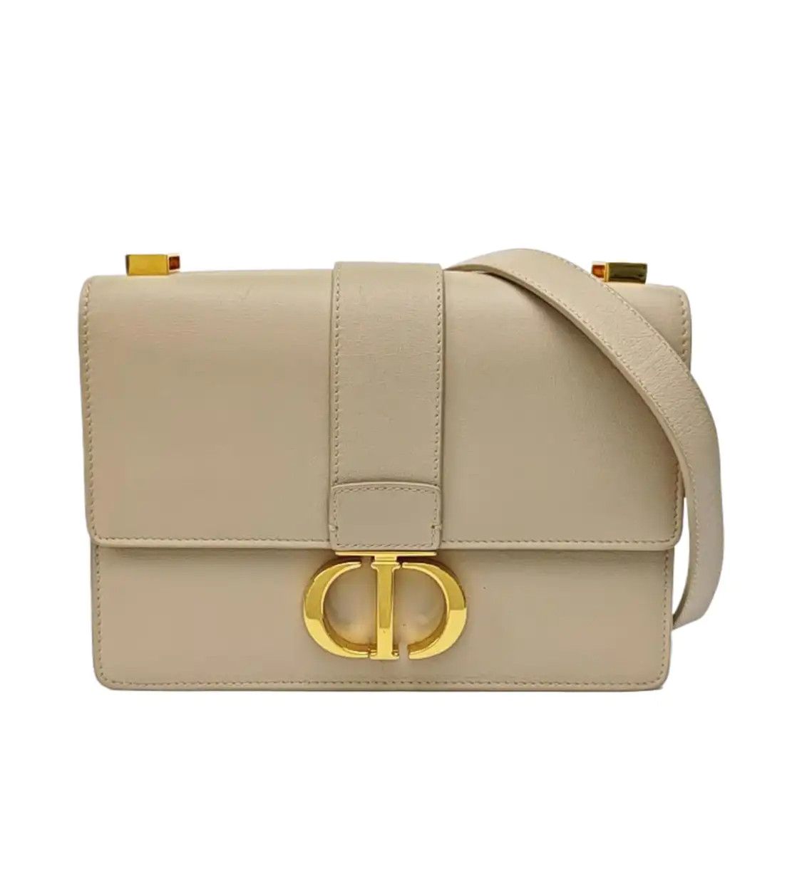 Dior DIOR 30 Montaigne khaki cowhide leather shoulder bag crossbody bag gold hardware Size ONE SIZE - 1 Thumbnail
