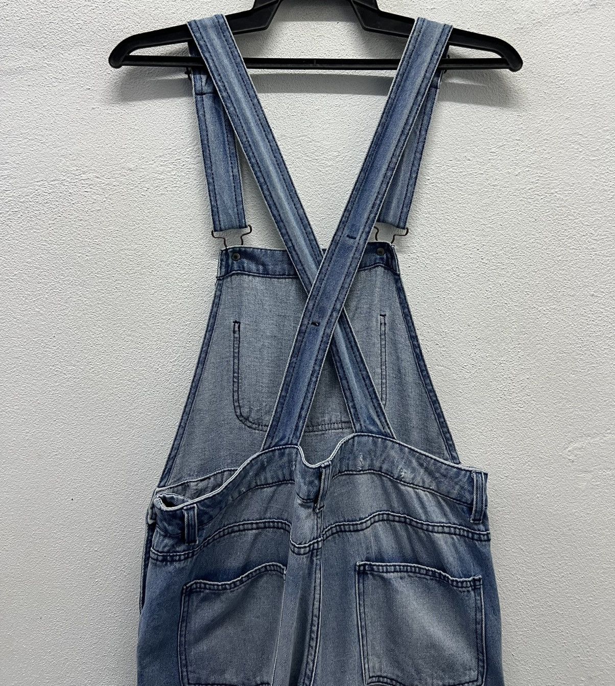 GU × Vintage GU Women’s Distressed Denim Overalls – Size M Size US 33 - 4 Thumbnail