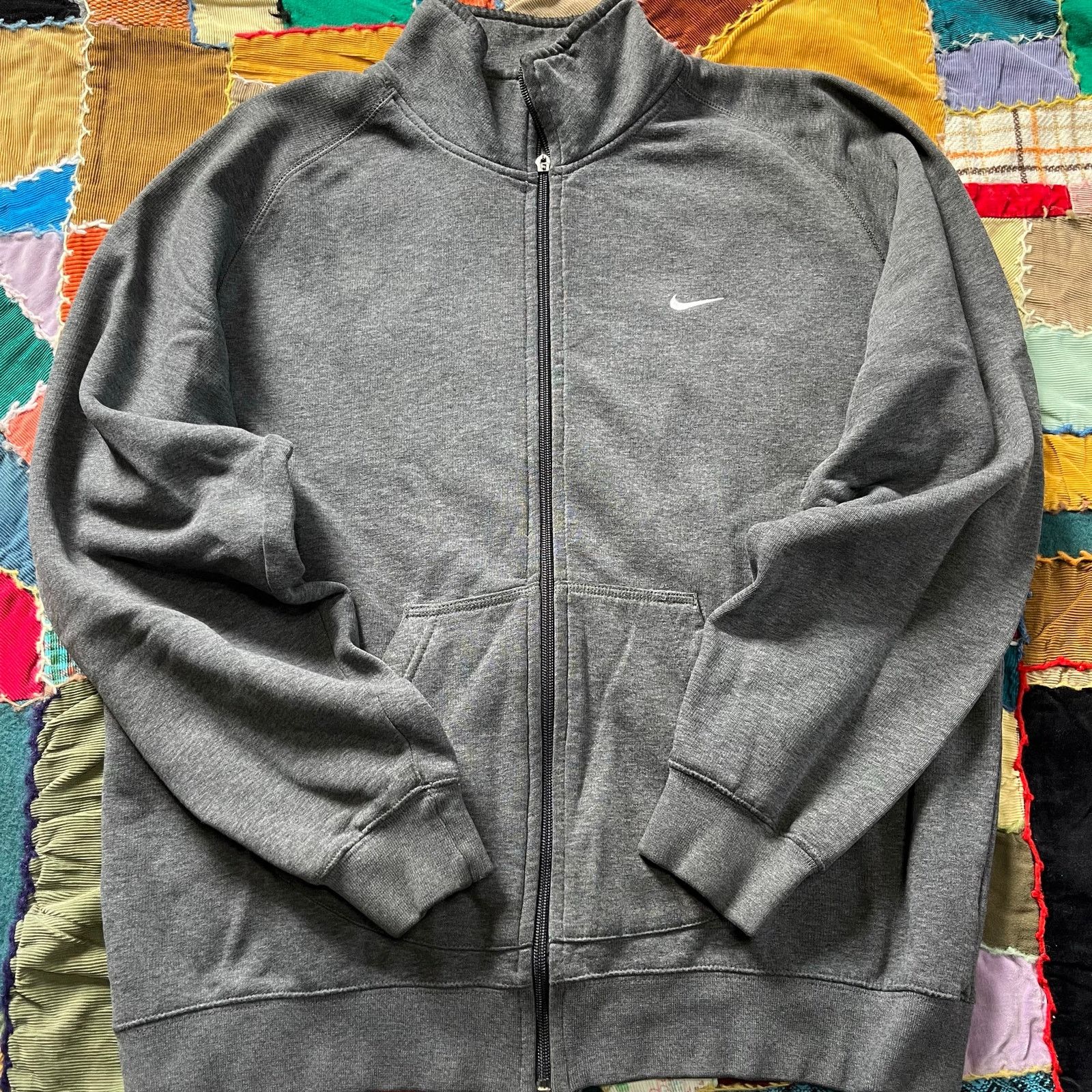 Nike Nike Y2K Grey Fleece Full Zip Grey Track Jacket Large Size US L / EU 52-54 / 3 - 1 Thumbnail