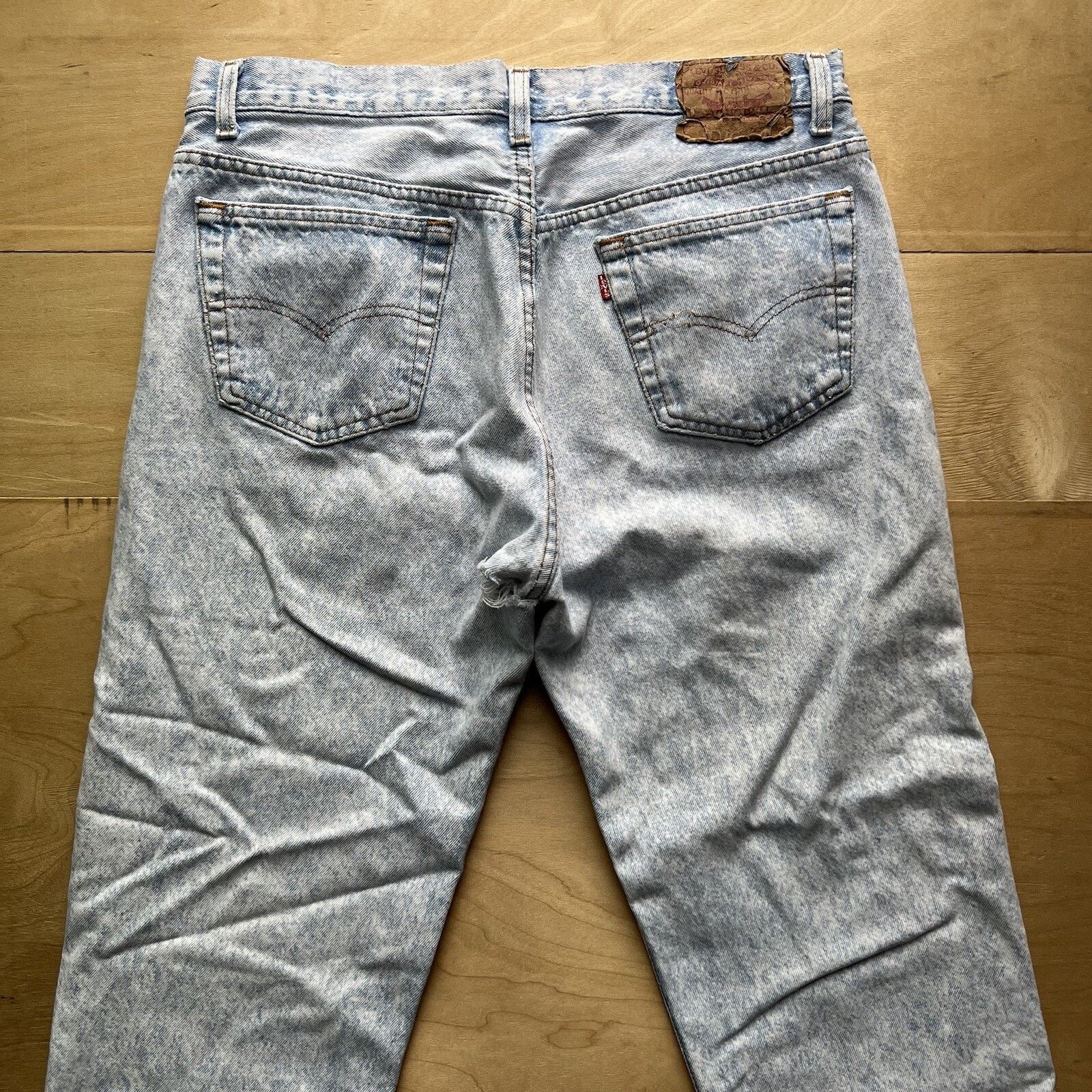 Levi's × Vintage Vintage Levis 501 Jeans 34x28 Blue 80s Denim Made in USA Size US 34 / EU 50 - 8 Thumbnail