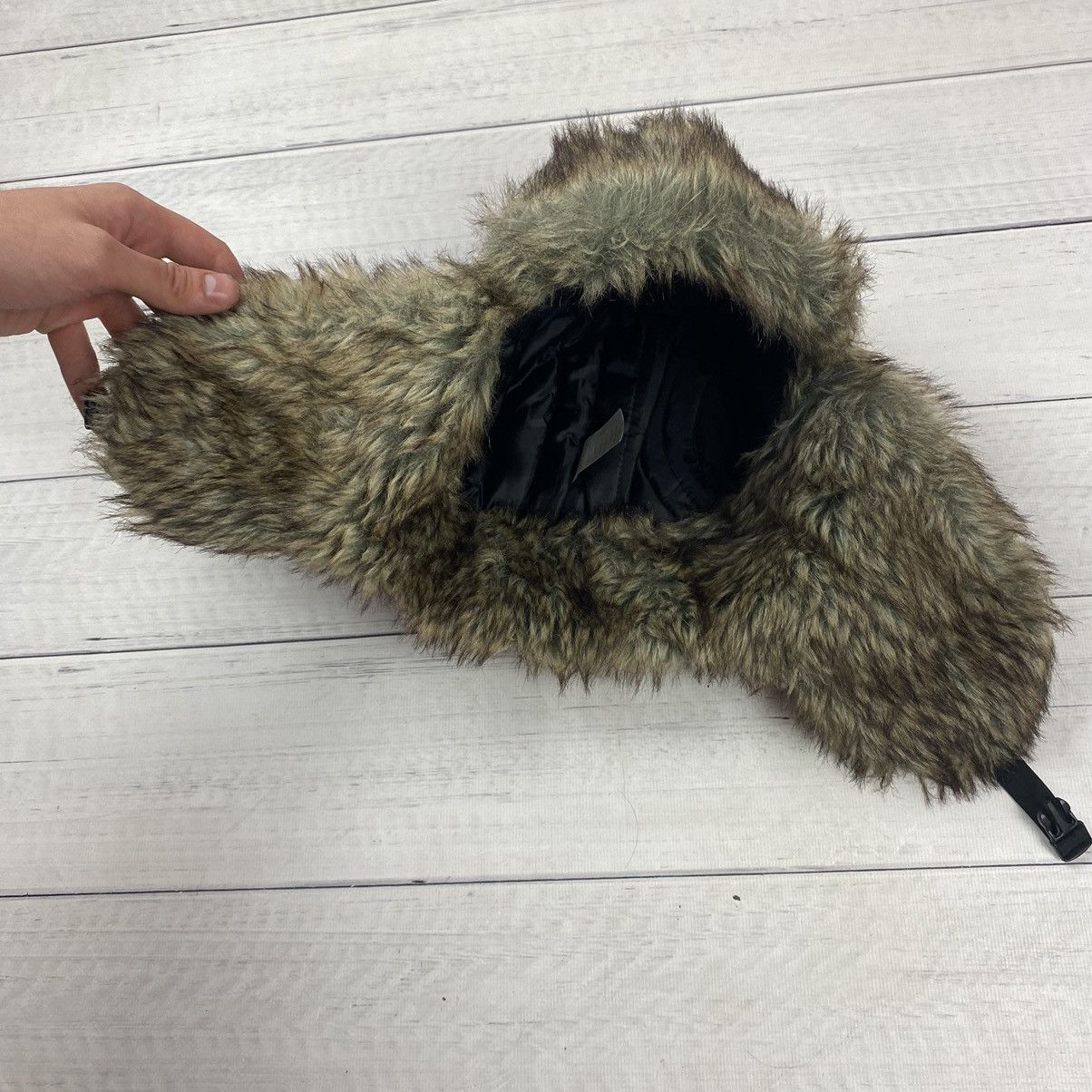 Other Y2K HYPE FUZZY MOHAIRE AVIATOR USSR USHANKA HAT Size ONE SIZE - 2 Thumbnail