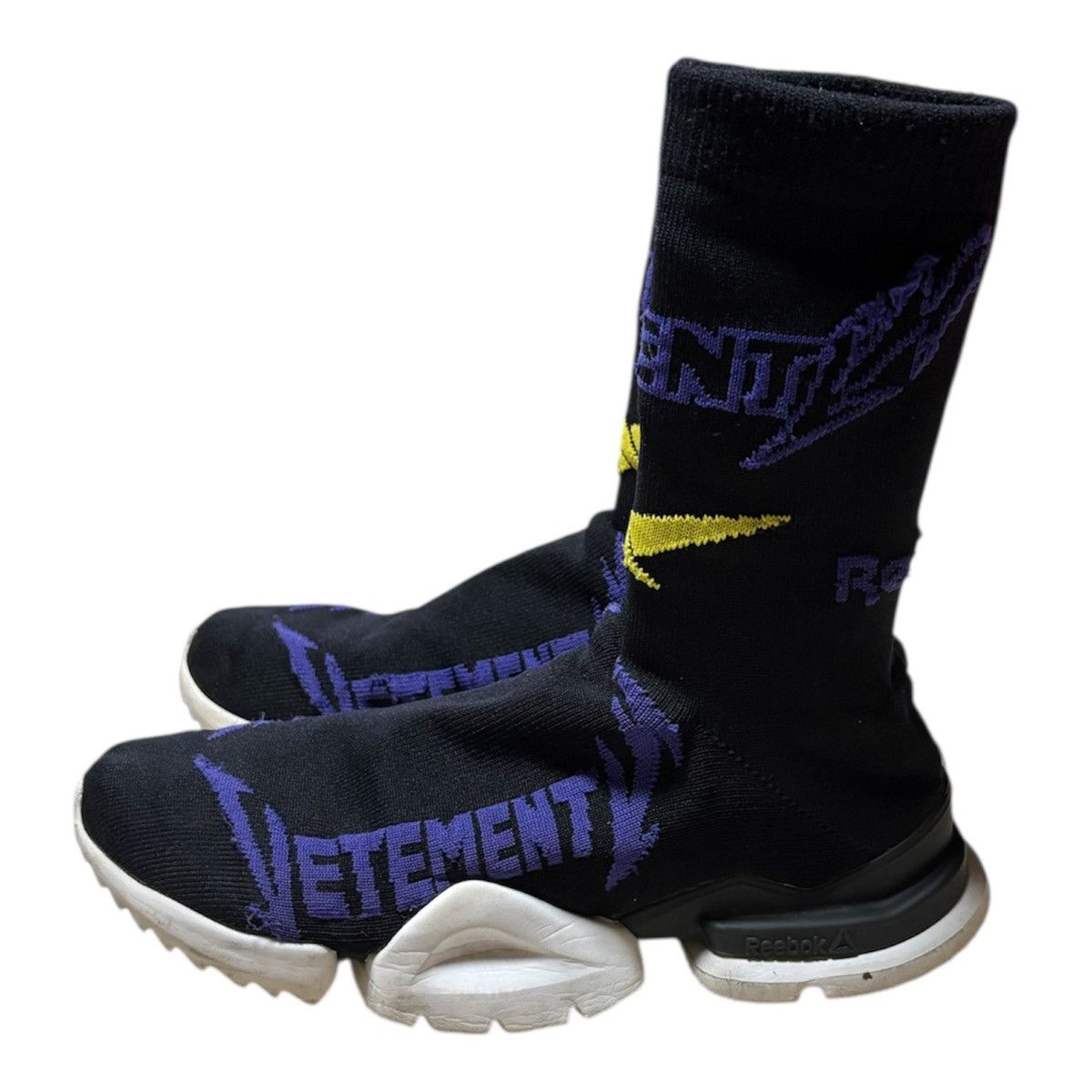 Reebok × Vetements SS2019 VETEMENTS BY DEMNA REEBOK METAL SOCK SHOES Size US 7.5 / EU 40-41 - 4 Thumbnail