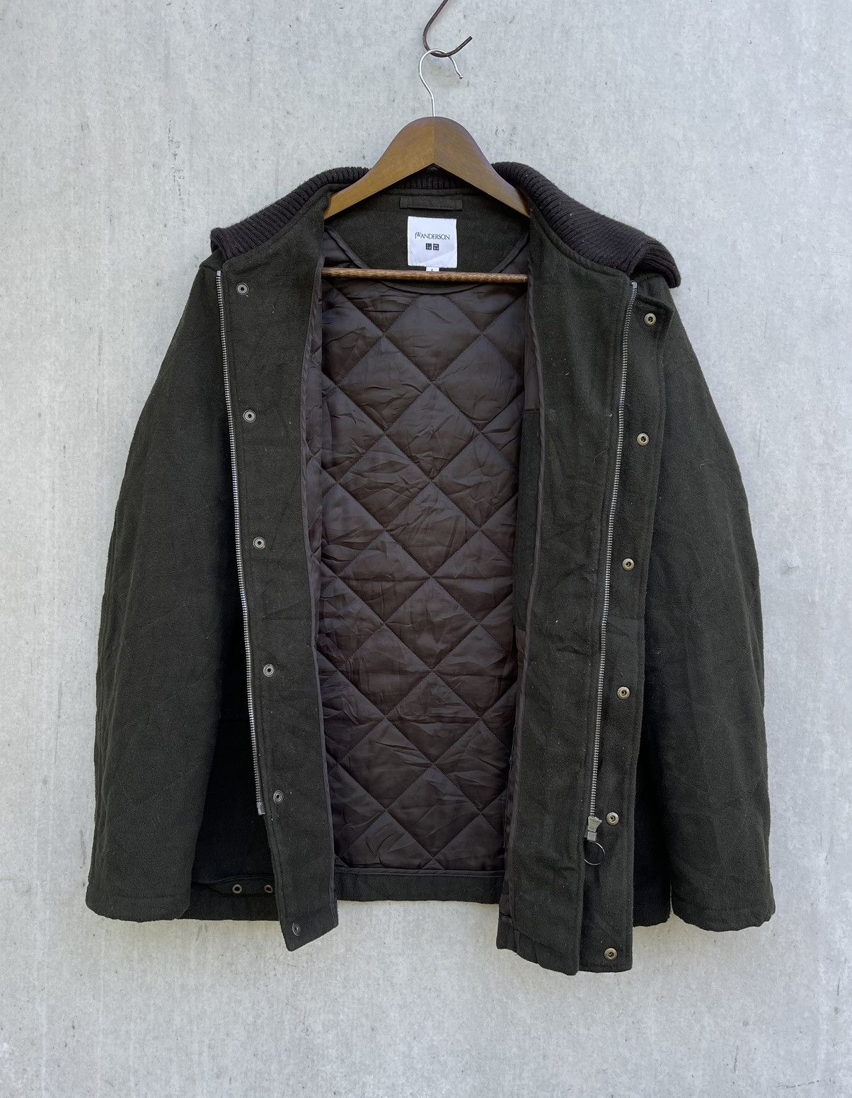 JW Anderson × Uniqlo A/W17 JW ANDERSON X UNIQLO BESPOKE WOOL BLEND QUILTED JACKET Size US L / EU 52-54 / 3 - 7 Thumbnail