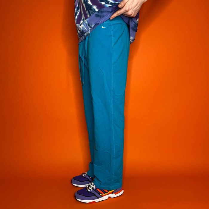 Nike Light Blue Nike Sweatpants White Swoosh Baggy Fit Grailed