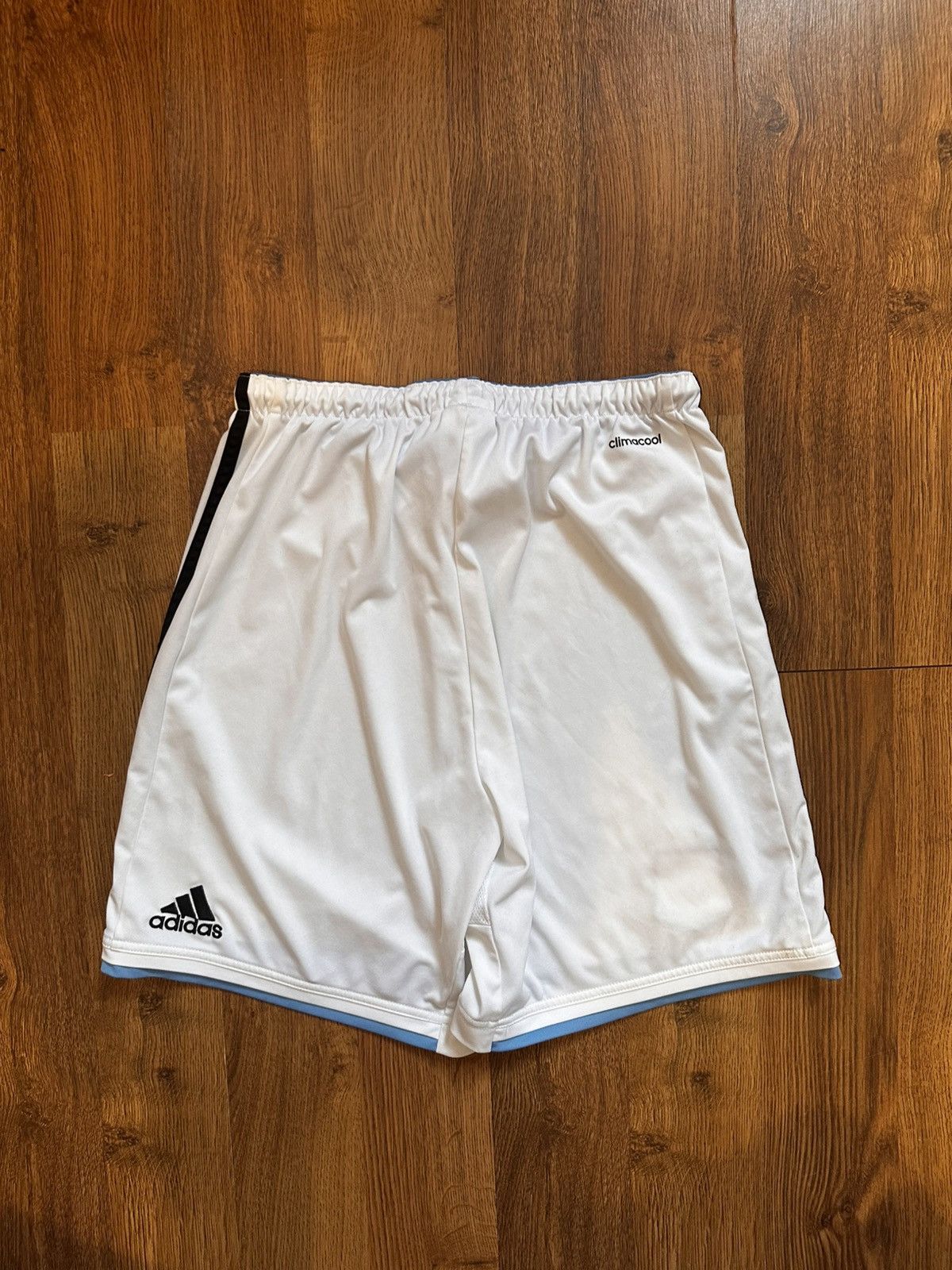 Adidas Vintage Adidas Argentina Shorts White Football Core Style Size US 31 - 4 Thumbnail