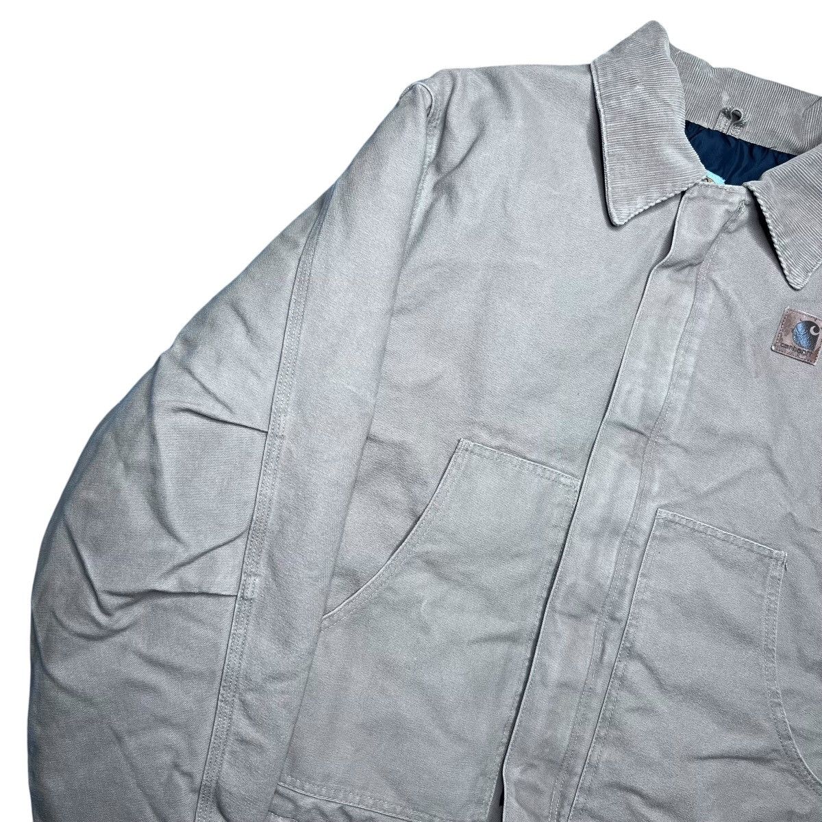 Carhartt × Vintage Vtg 2000s Carhartt J02 Arctic Quilt Lined Tan Canvas Jacket Size US XXL / EU 58 / 5 - 17 Thumbnail