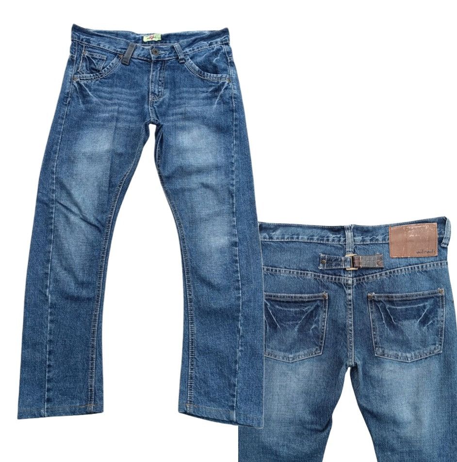 Japanese Brand Japanese Brand Mili Mili Whiskers Faded & Buckle Jeans E231 Size US 32 / EU 48 - 11 Thumbnail