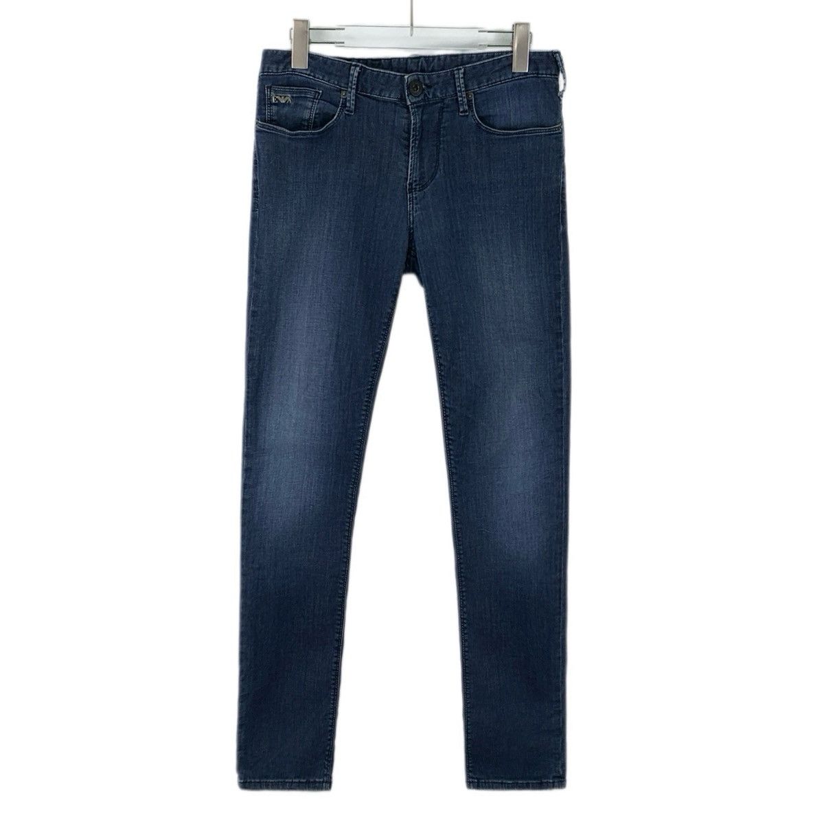 Armani Armani Dark Blue Washed Cotton Denim Pants K26WX Size 29" - 1 Thumbnail