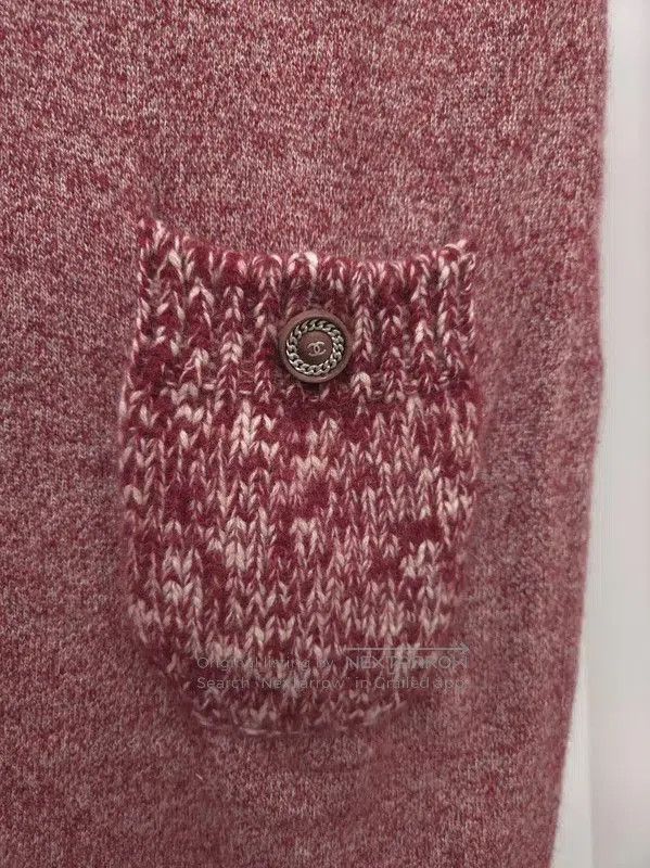 Chanel Chanel Red Cashmere Dress for Autumn . Size S / US 4 / IT 40 - 2 Thumbnail