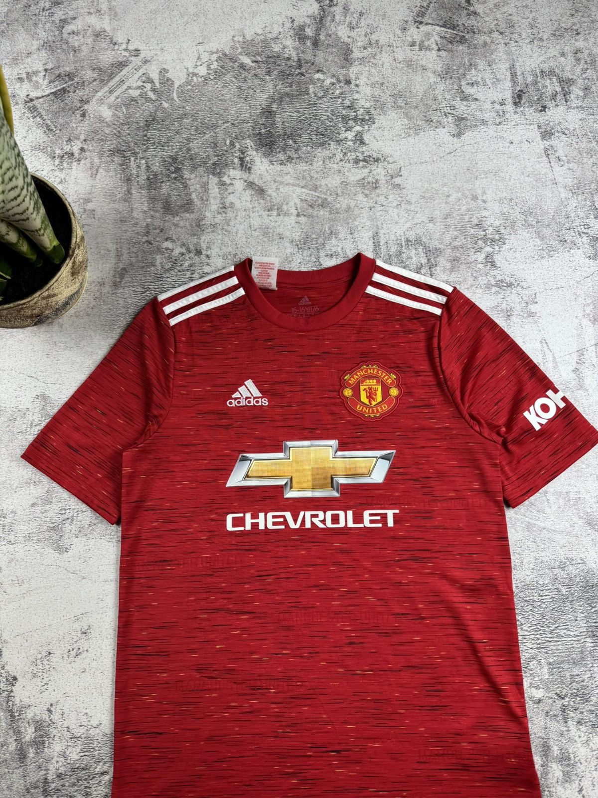 Adidas Manchester United 2020/2021 Men’s Small Red Adidas Soccer Football Shirt Jersey Size US S / EU 44-46 / 1 - 4 Thumbnail