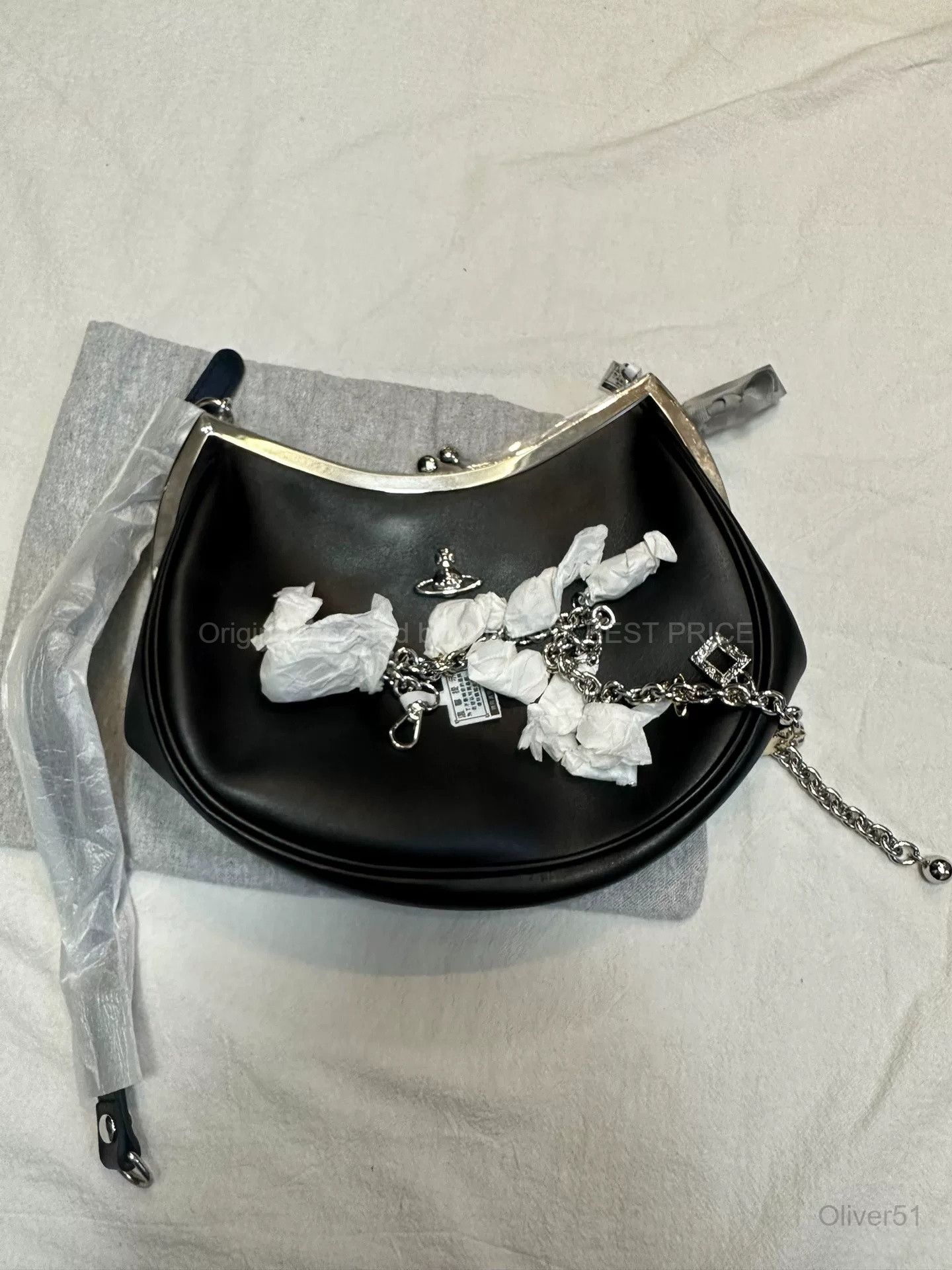 Vivienne Westwood Vivienne Westwood Half Moon Underarm Bag, BFAJFGH236 Size ONE SIZE - 1 Thumbnail
