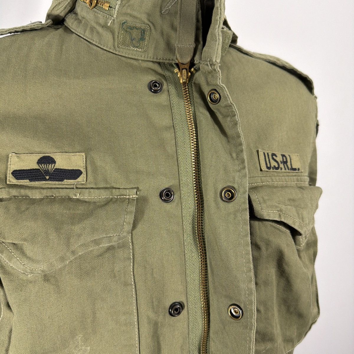 Polo Ralph Lauren Polo Ralph Lauren Military M65 Skull Skeleton Patch Jacket Size US M / EU 48-50 / 2 - 11 Thumbnail