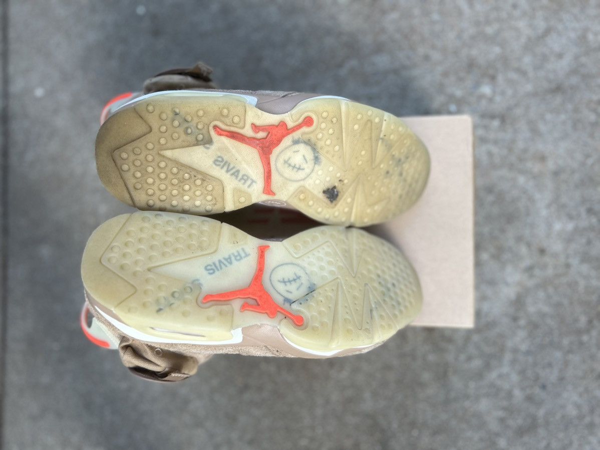 Jordan Brand × Nike × Travis Scott Jordan 6 Retro x Travis Scott Mid British Khaki - Size 9 Size US 9 / EU 42 - 6 Thumbnail