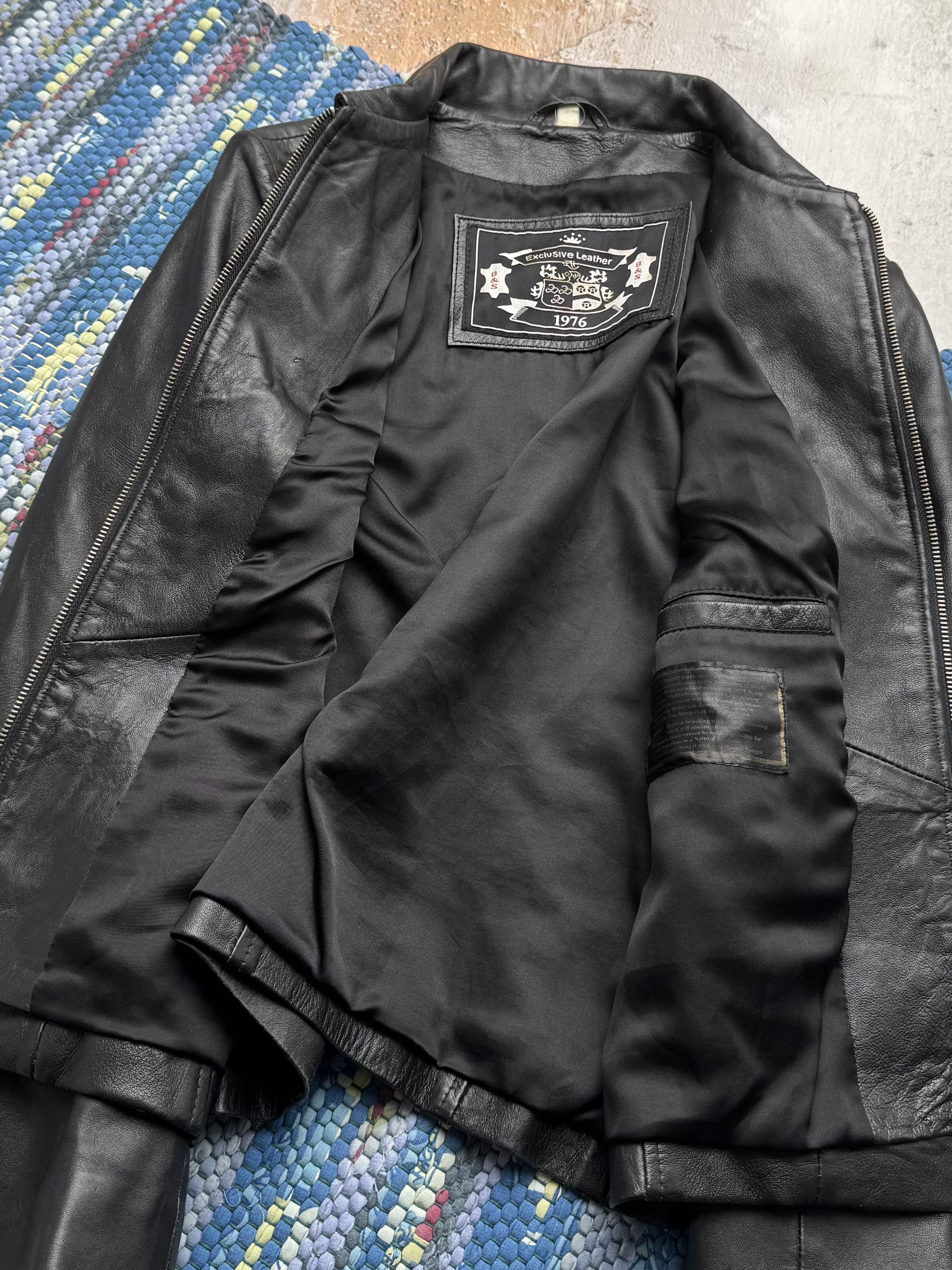 Vintage Vintage Real Leather Jacket Fitted Minimalist Classic Jacket Size M / US 6-8 / IT 42-44 - 5 Thumbnail