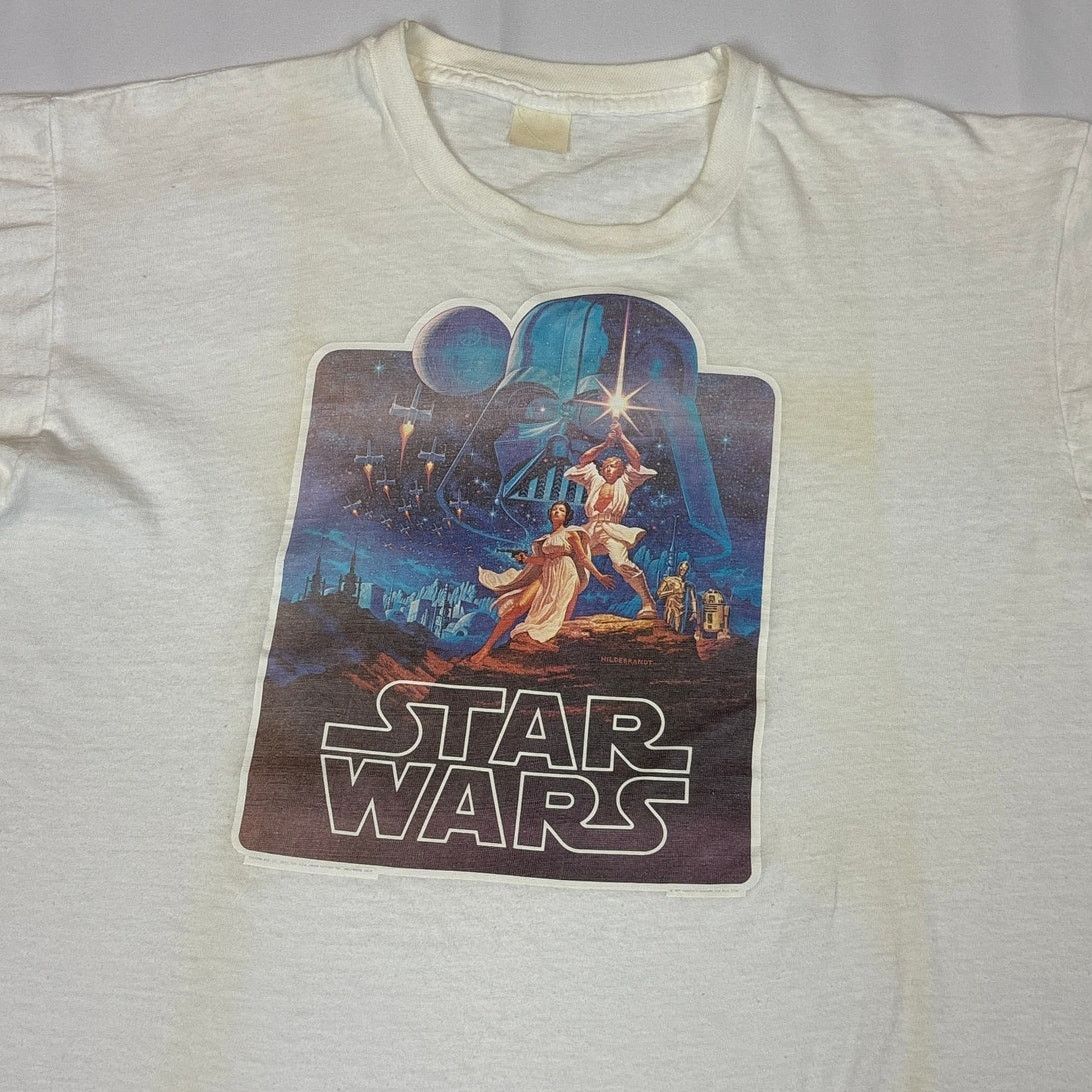 Vintage Vintage 1977 Star Wars IV A New Hope Shirt Iron On Size US M / EU 48-50 / 2 - 2 Thumbnail