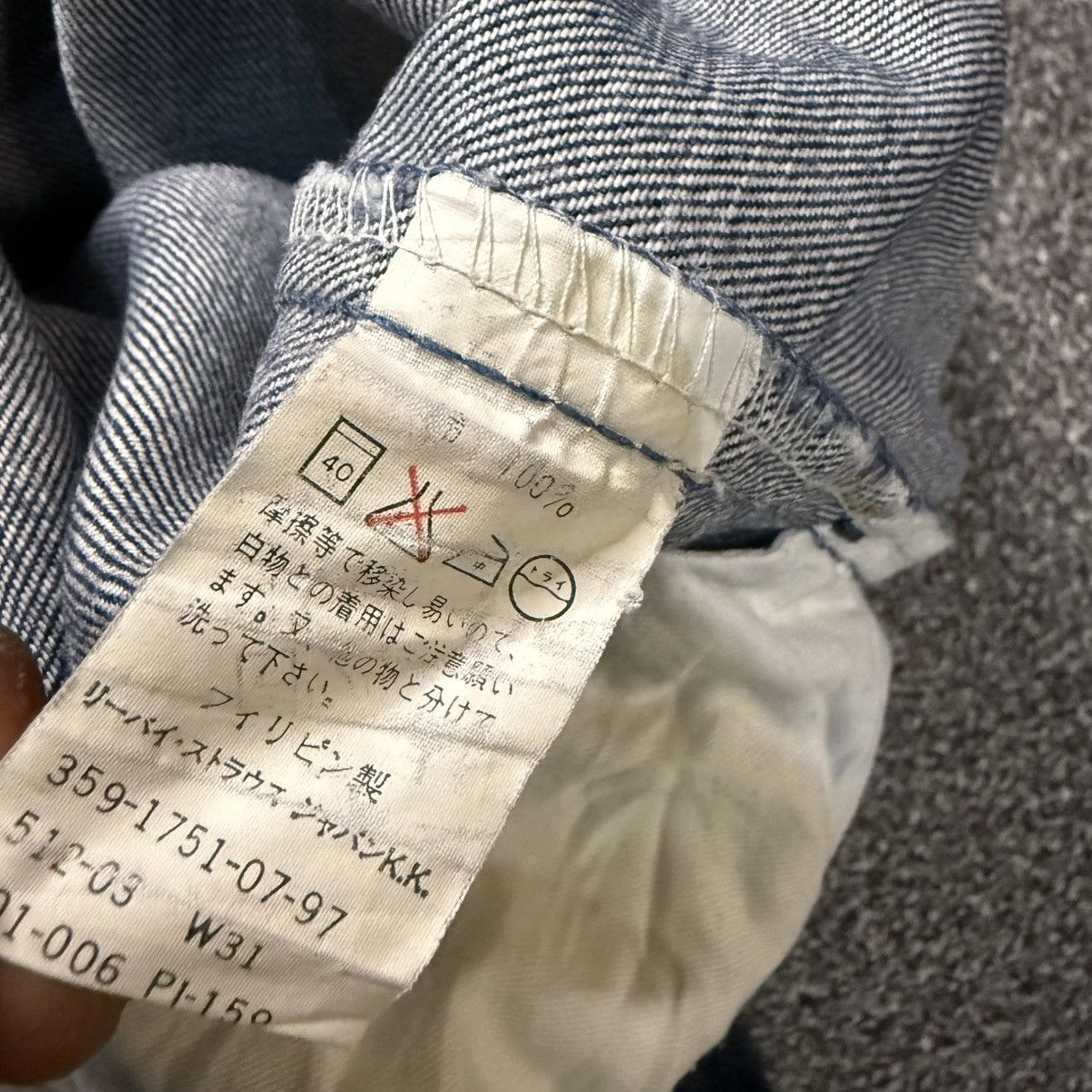 Levi's Vintage Clothing 🔥🇯🇵 Vintage 90s Levis 512 Distressed Flared Baggy Denim Jeans Size US 31 - 16 Thumbnail