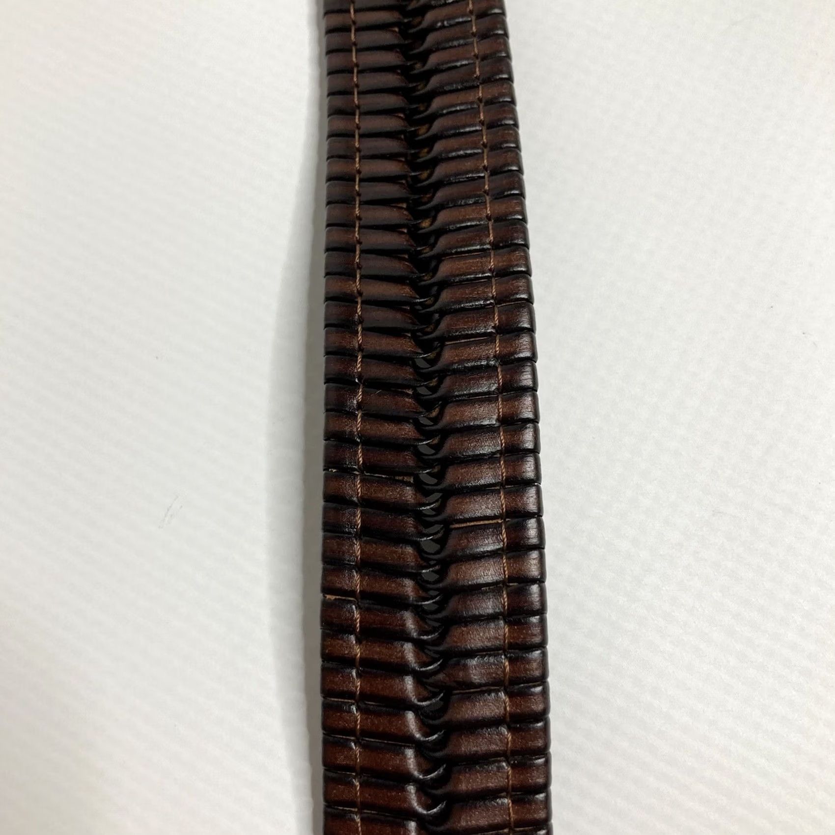 Vintage Donald J. Trump Belt, Size 44, Brown Leather Woven Belt, Signature Collection, Men, Braided, Dress Belt Size 44 - 7 Thumbnail