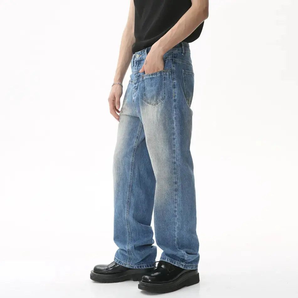 Japanese Brand Retro loose high street straight leg jeans Size US 32 / EU 48 - 6 Thumbnail