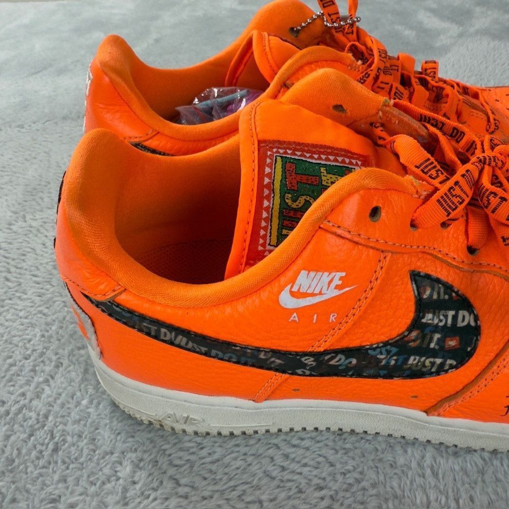 Nike Nike Air Force 1 Just Do It Bright Orange Men’s Sneakers Si Size US 8 / EU 41 - 9 Thumbnail
