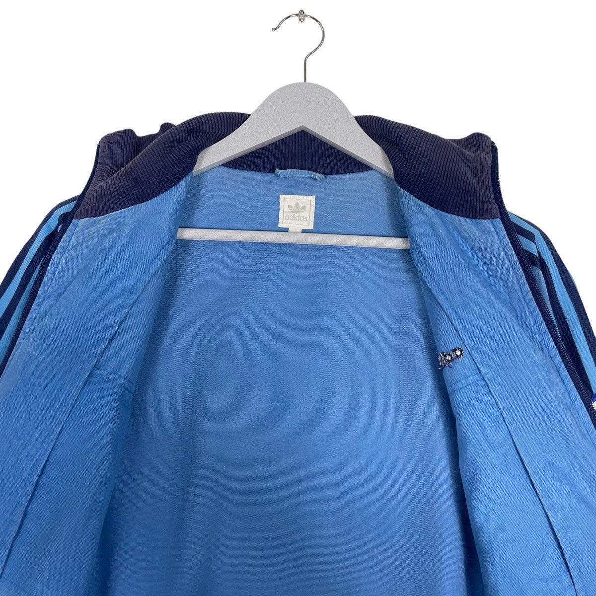 Adidas × Vintage 💥ADIDAS TRAINER BLUE STRIPE DOUBLE POCKET Size US L / EU 52-54 / 3 - 11 Thumbnail