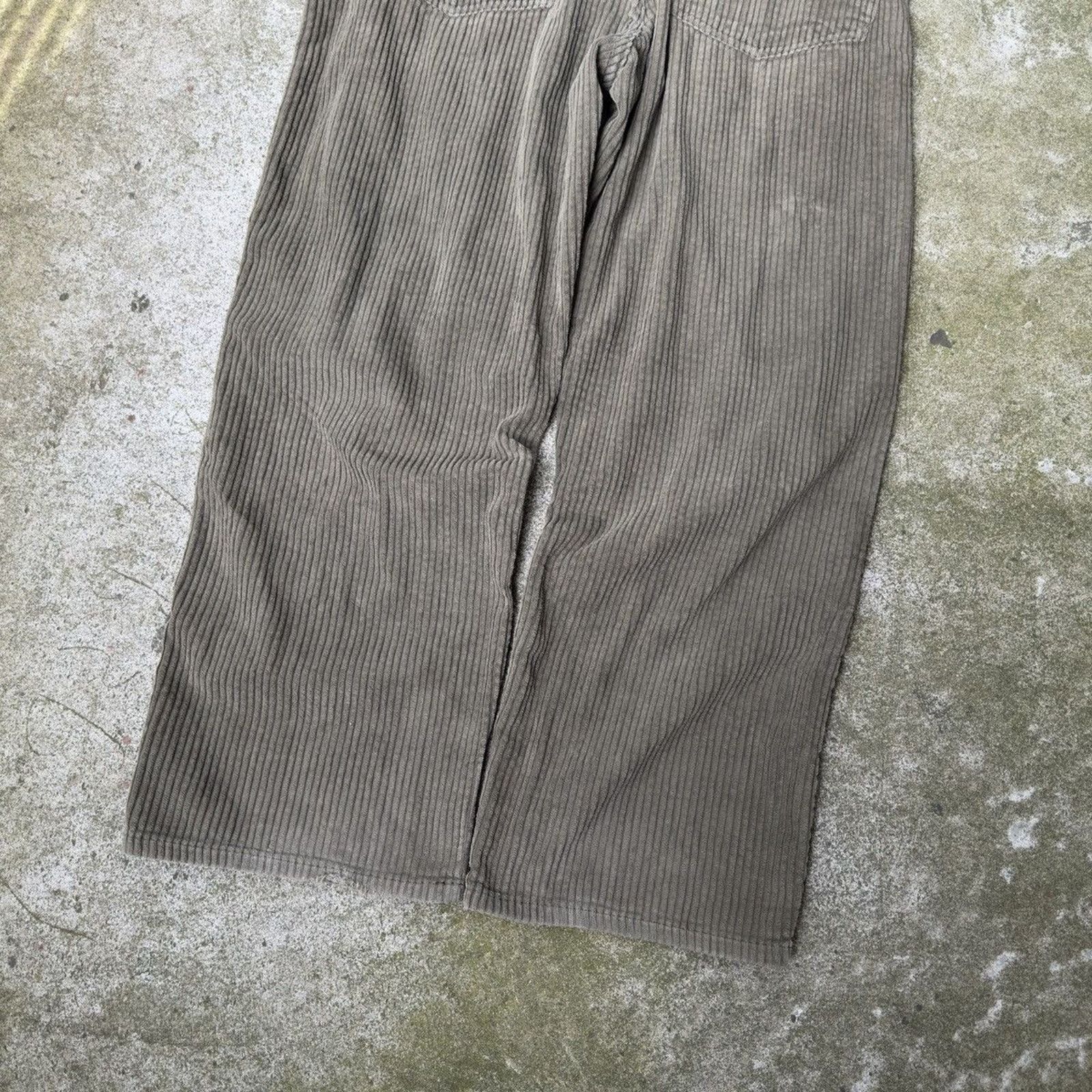 Vintage Y2K Utility Baggy Wide Leg Corduroy Pants ERD Grunge Skater Size US 34 / EU 50 - 7 Thumbnail