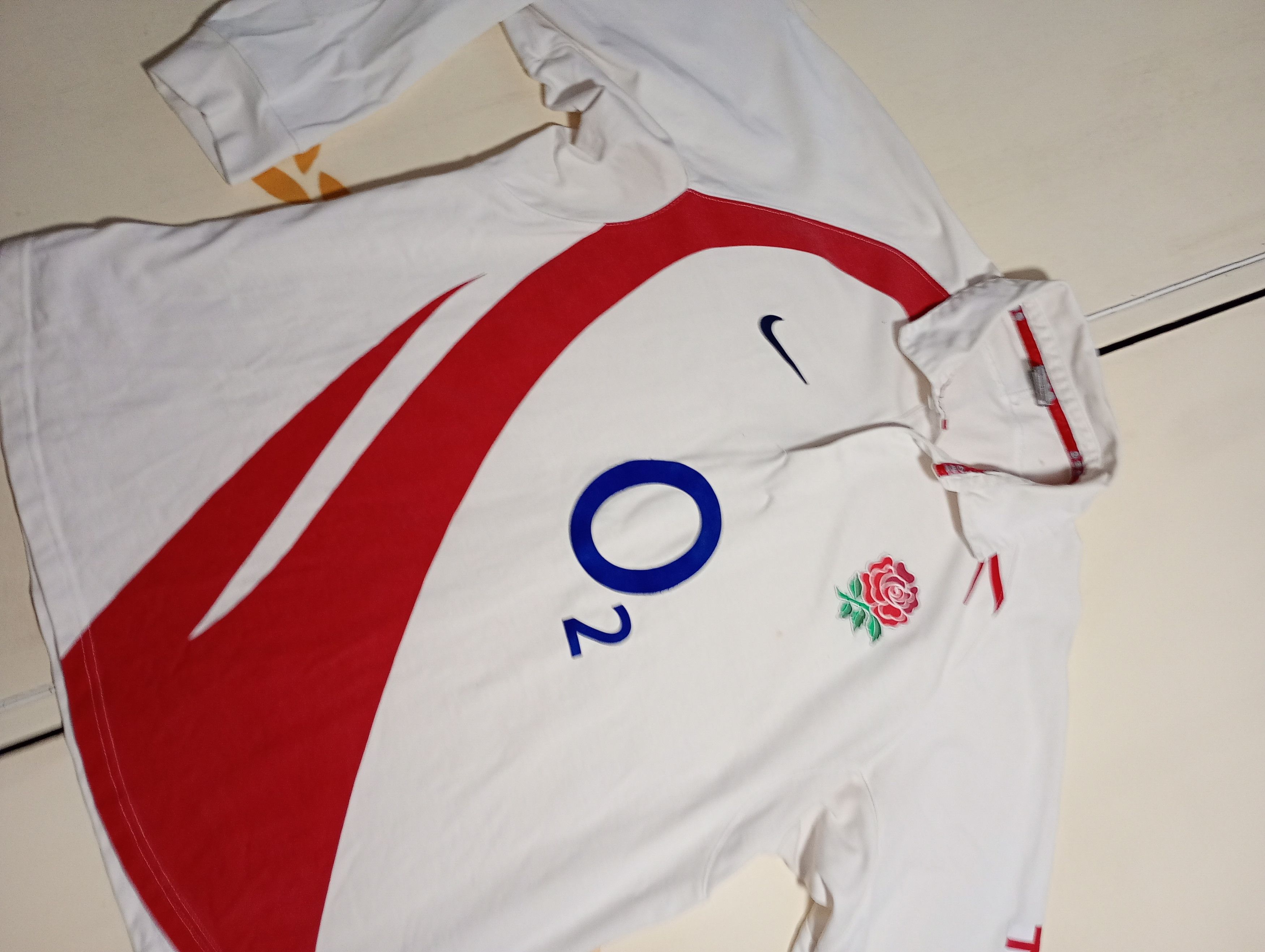 Nike Nike England Team Rugby Shirt Y2K 2003-2004 Size US XXL / EU 58 / 5 - 5 Thumbnail