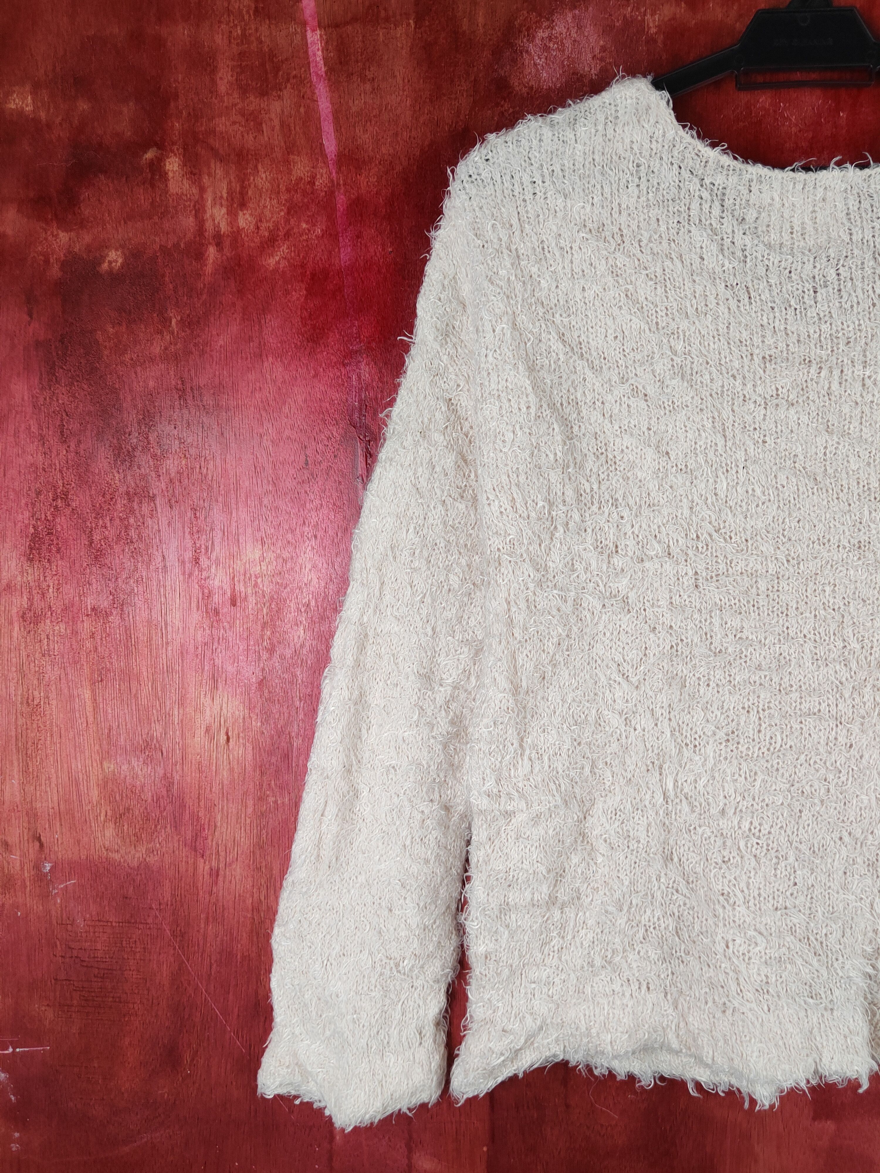Japanese Brand Discoat Pink Shag Shaggy Fur Mohair Knitwear #S2156 Size M / US 6-8 / IT 42-44 - 8 Thumbnail