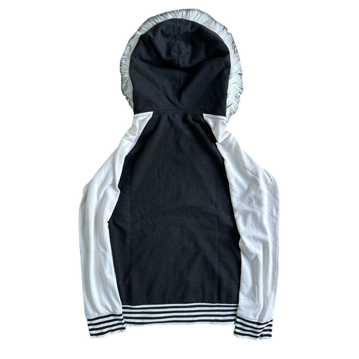 Beauty Beast ETIENNE BLACK AND WHITE Zip Fur HOODIE IFSIX LGB STYLE Size US M / EU 48-50 / 2 - 6 Thumbnail