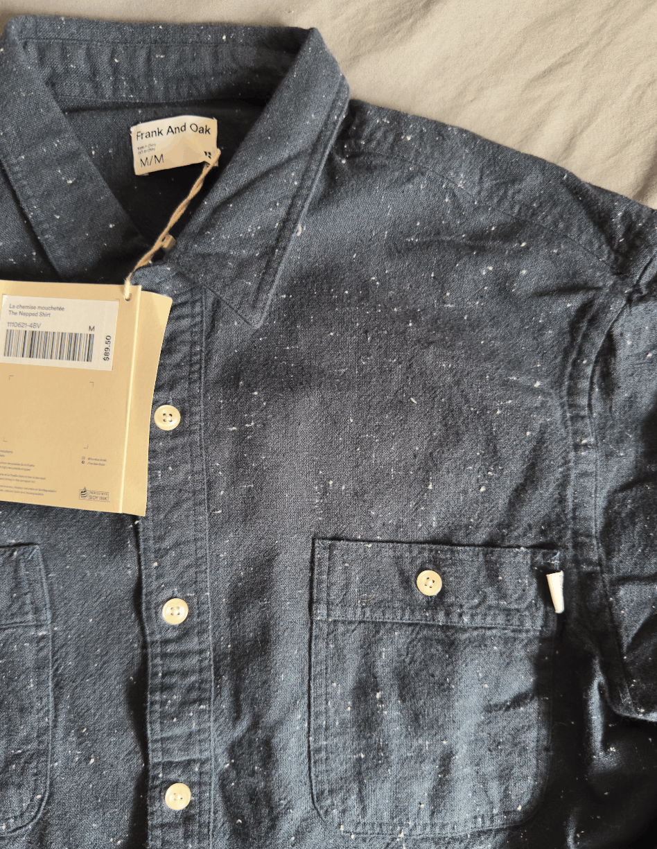 Frank & Oak Frank & Oak Donegal The Nepped Shirt medium $89.50 Size US M / EU 48-50 / 2 - 1 Thumbnail